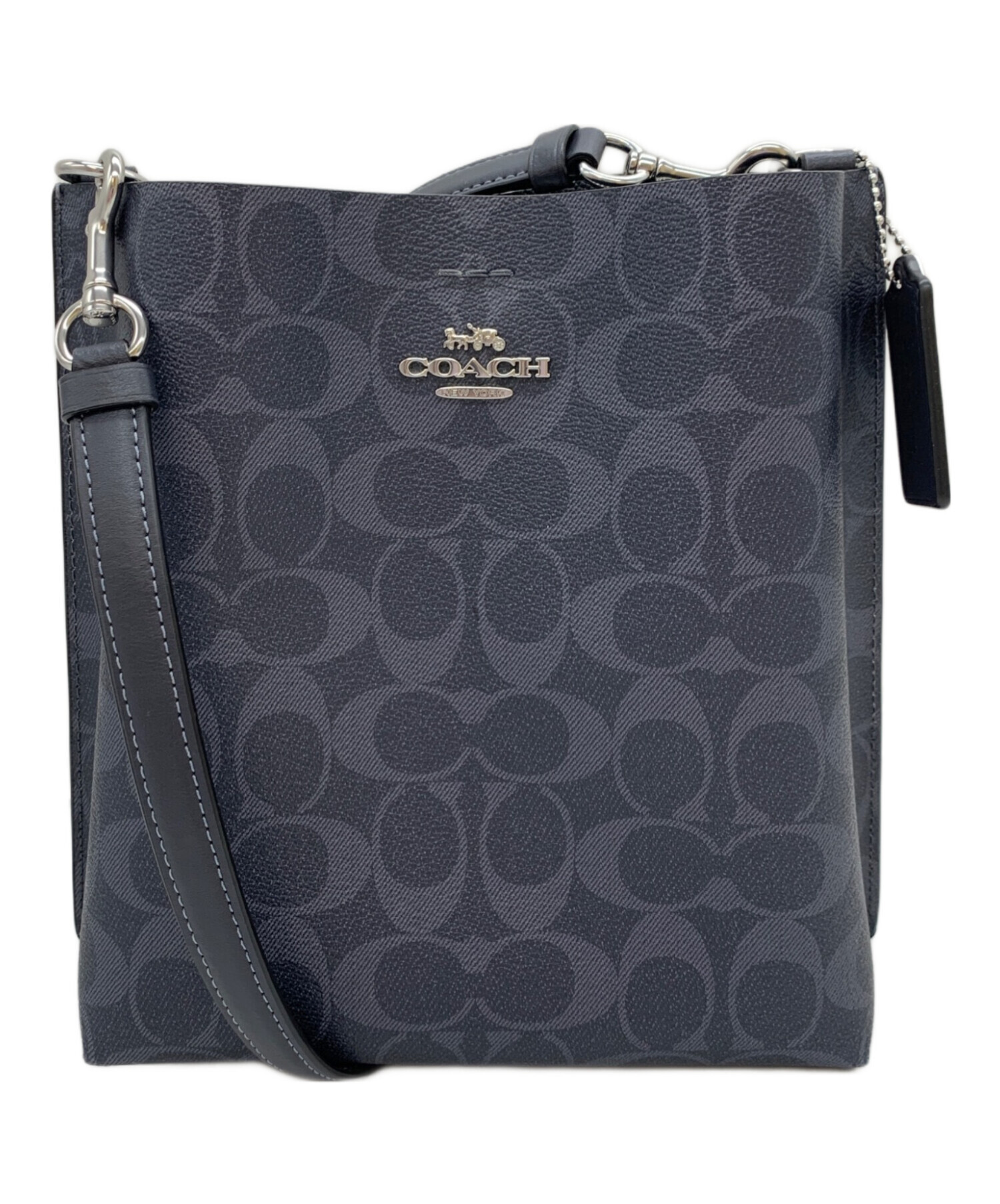 中古・古着通販】COACH (コーチ) モリー バケット バッグ ネイビー 