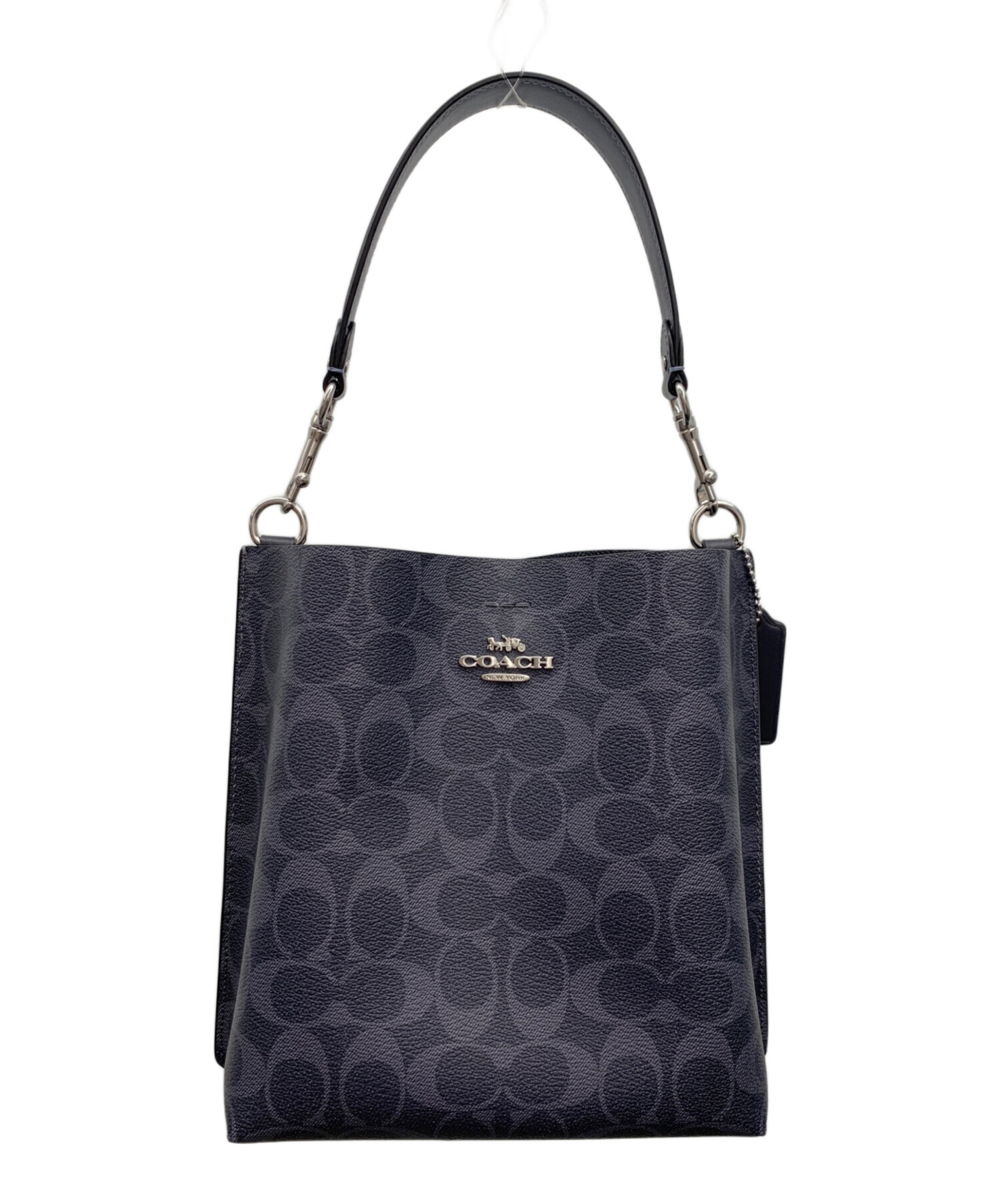 中古・古着通販】COACH (コーチ) モリー バケット バッグ ネイビー 