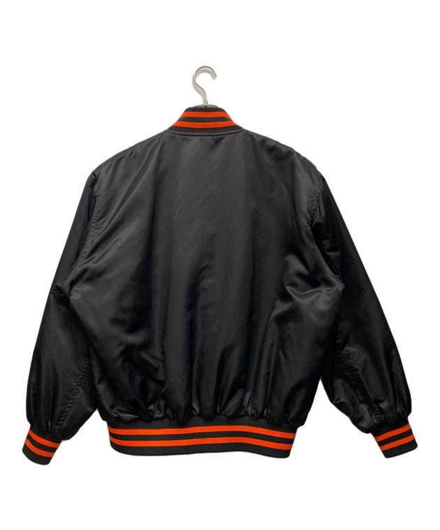 中古・古着通販】KEBOZ (ケボズ) スタジャン ブラック×オレンジ サイズ