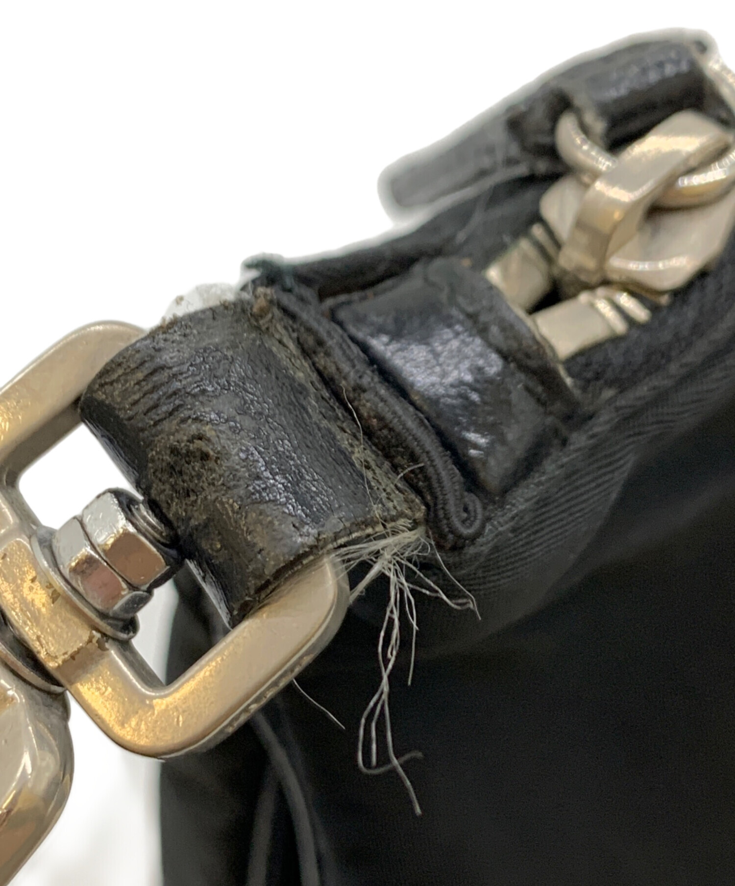 中古・古着通販】PRADA (プラダ) ショルダーバッグ ブラック｜ブランド 