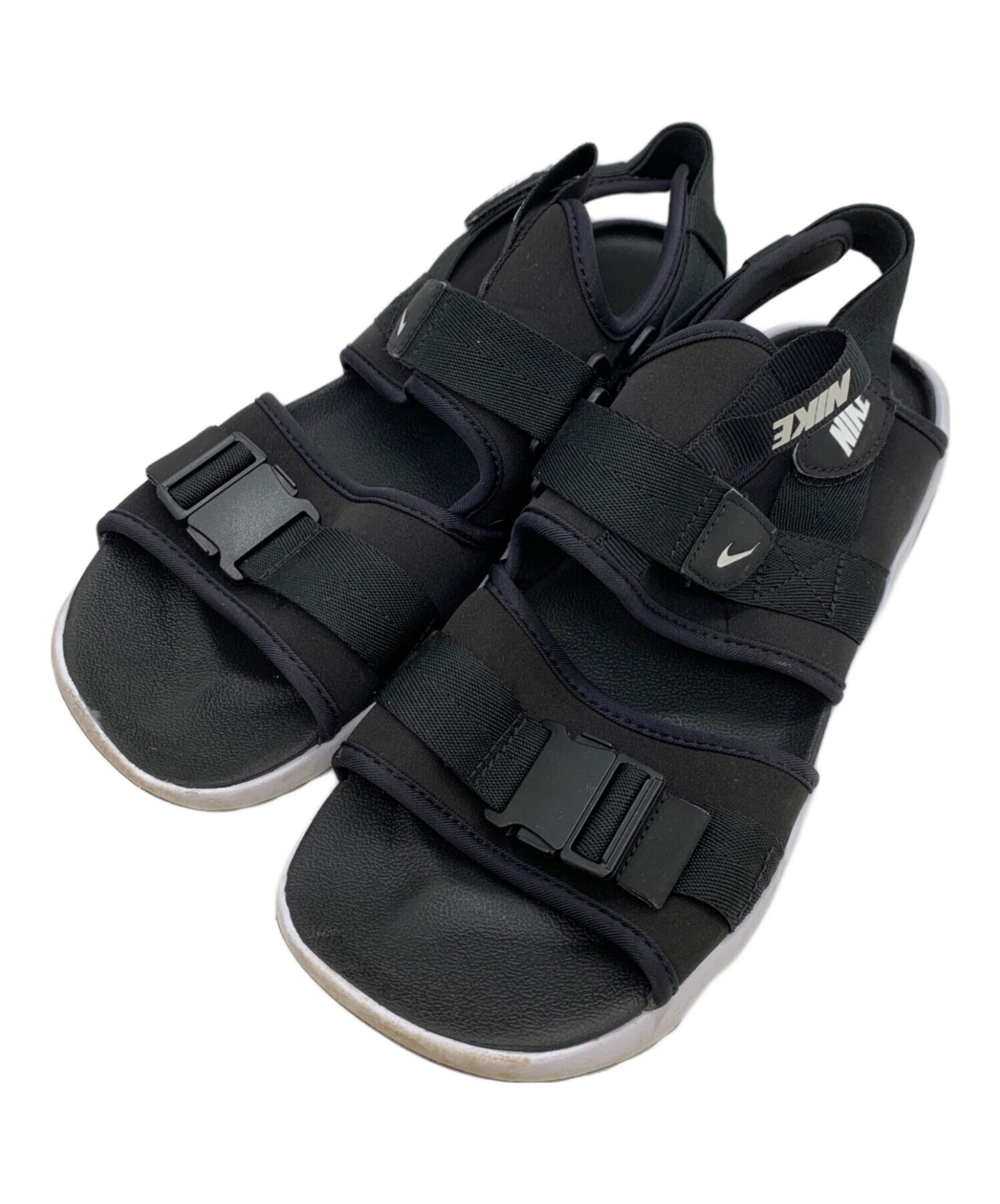 中古・古着通販】NIKE (ナイキ) スポーツサンダル ブラック×ホワイト