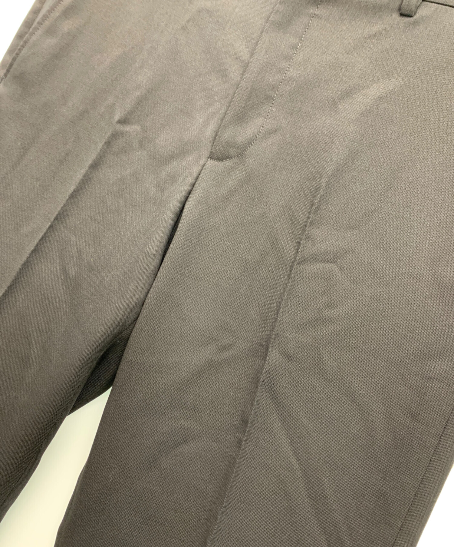 中古・古着通販】LOEWE (ロエベ) スラックス ブラック サイズ:48 未