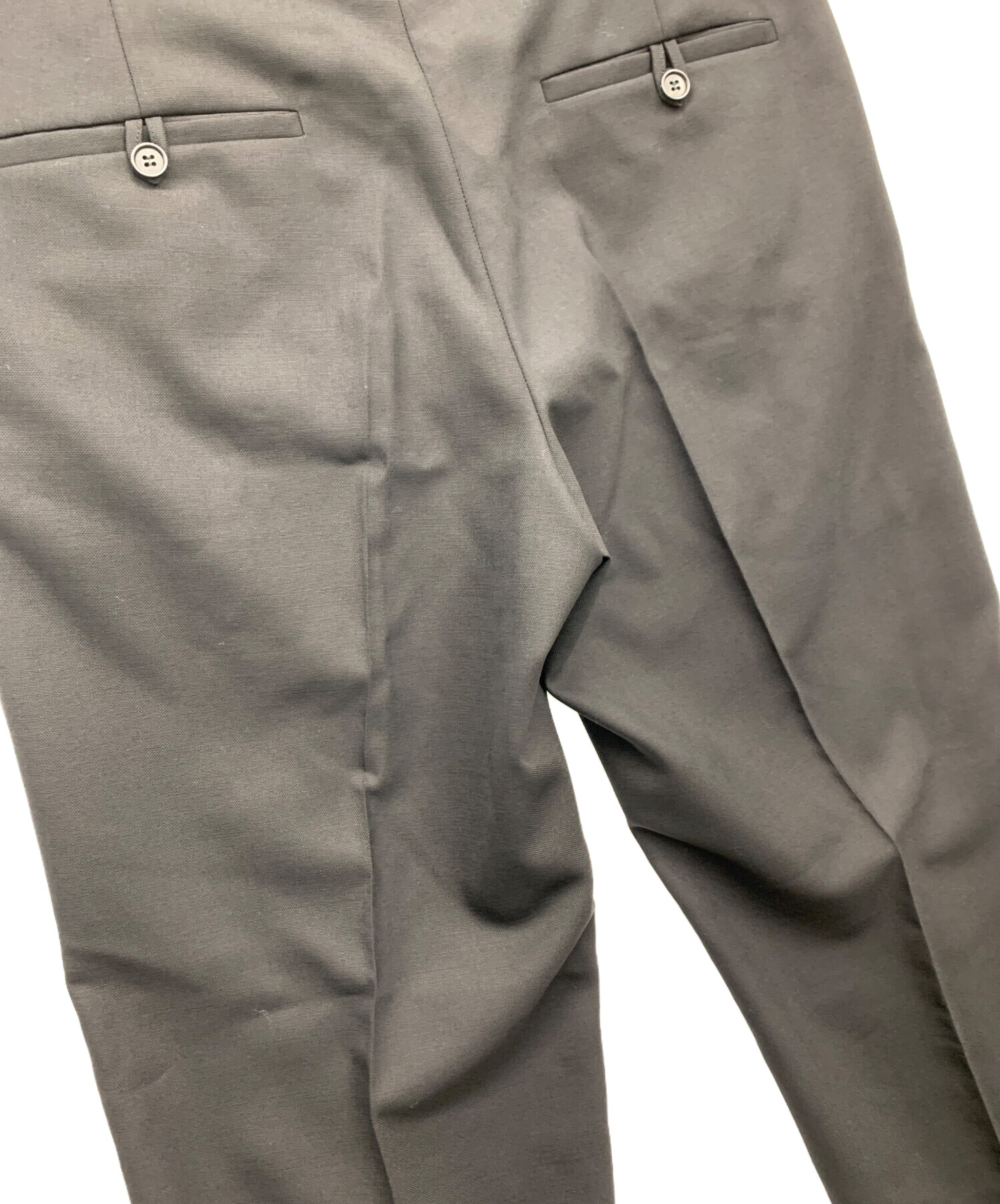 中古・古着通販】LOEWE (ロエベ) スラックス ブラック サイズ:48 未