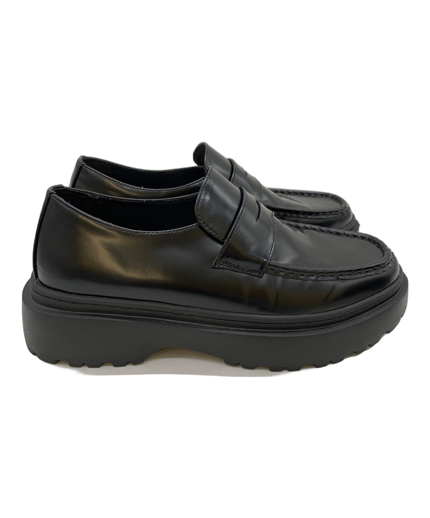 中古・古着通販】FILLIN (フィルイン) ローファー ブラック サイズ:28