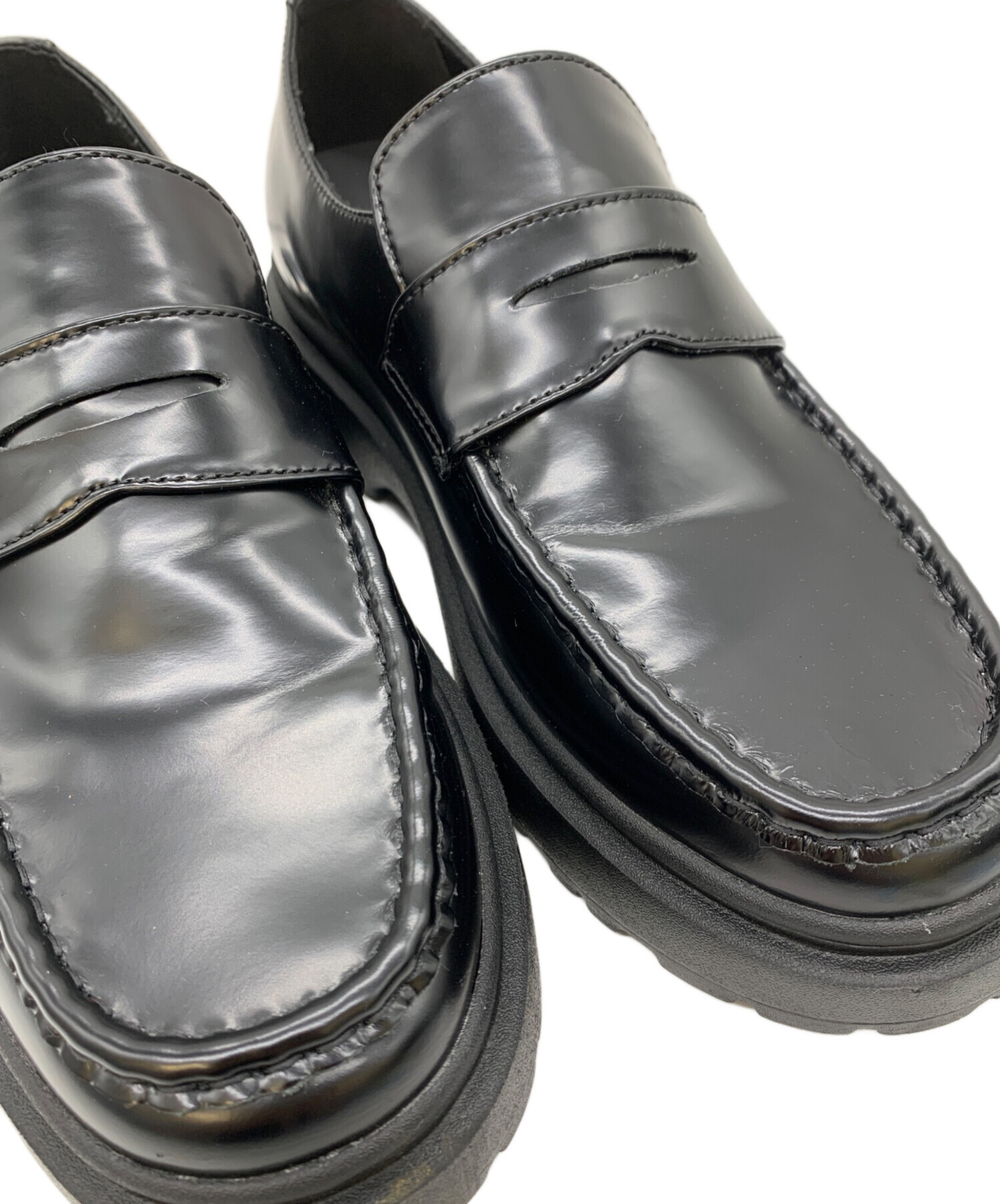 中古・古着通販】FILLIN (フィルイン) ローファー ブラック サイズ:28