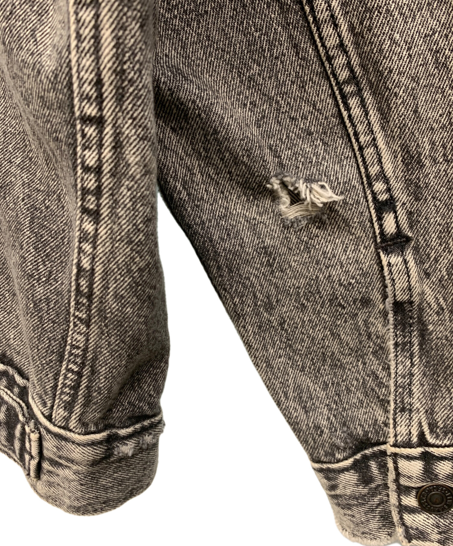 moritaku専用】 Levi's グレー ストライプ デニムジャケット moritaku