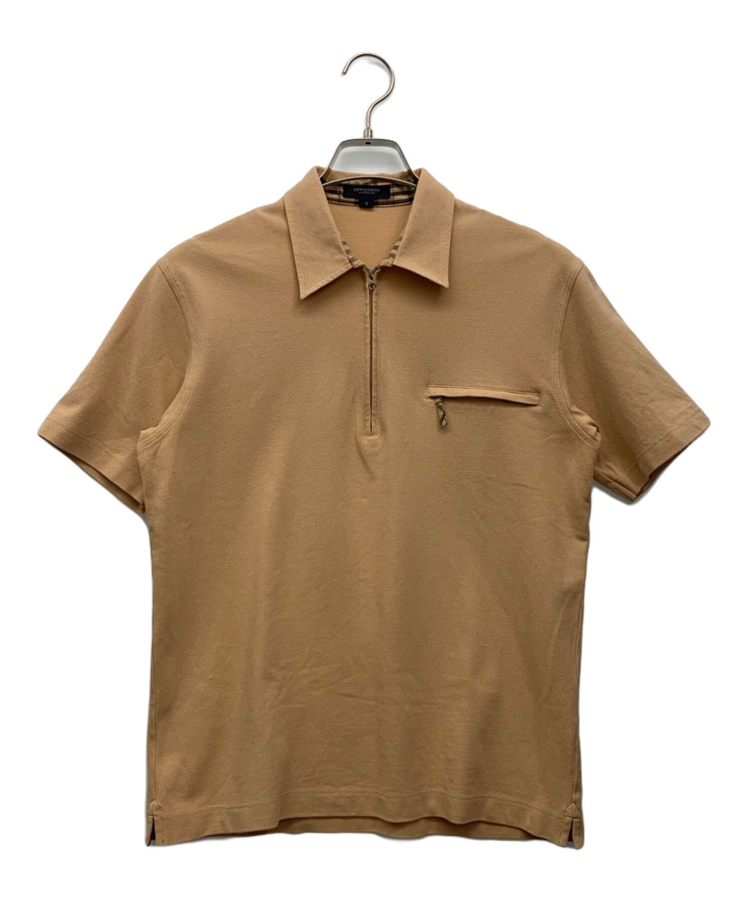 中古・古着通販】BURBERRY (バーバリー) ポロシャツ ブラウン サイズ:S 