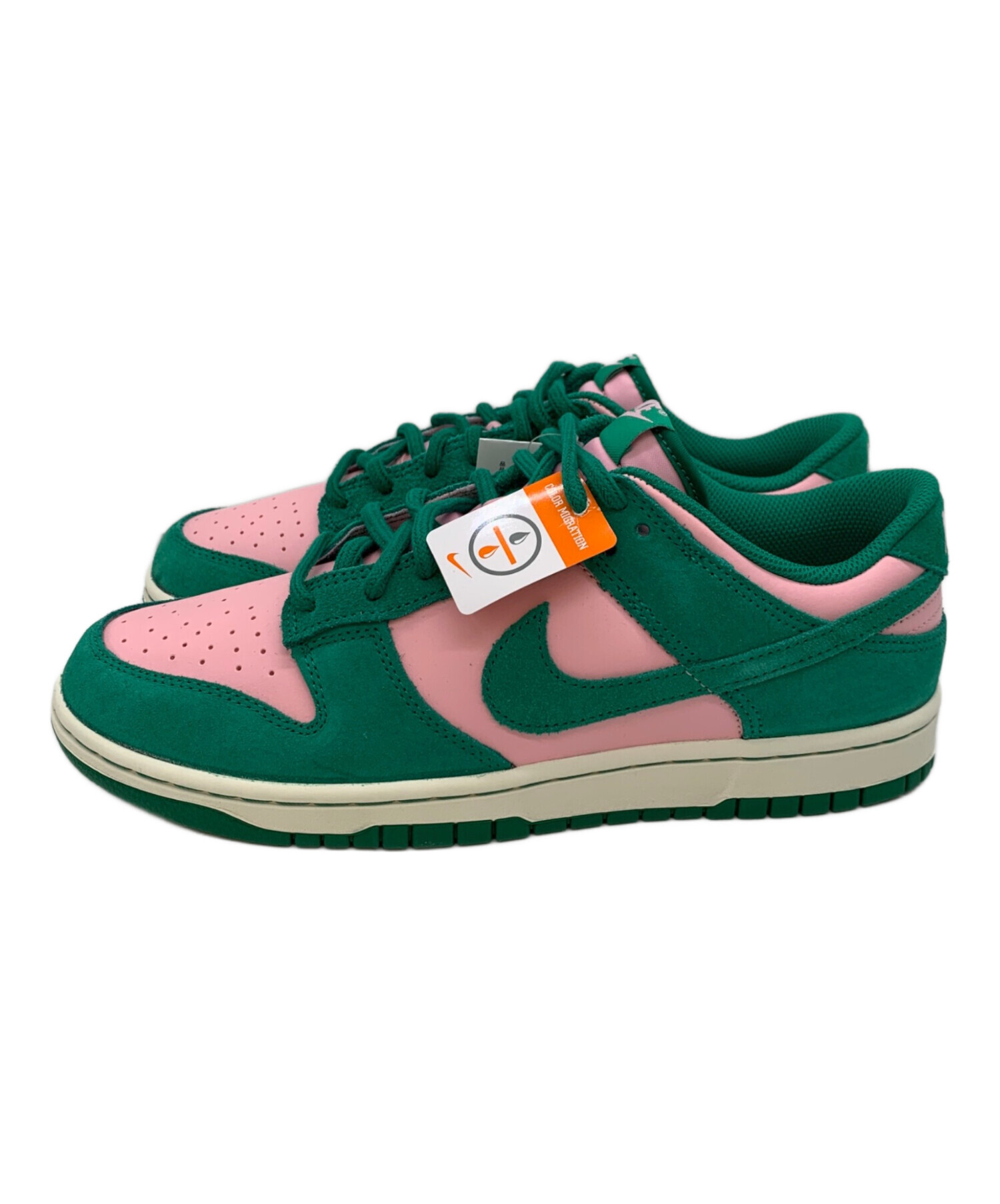 中古・古着通販】NIKE (ナイキ) DUNK LOW RETRO SE ピンク×グリーン 
