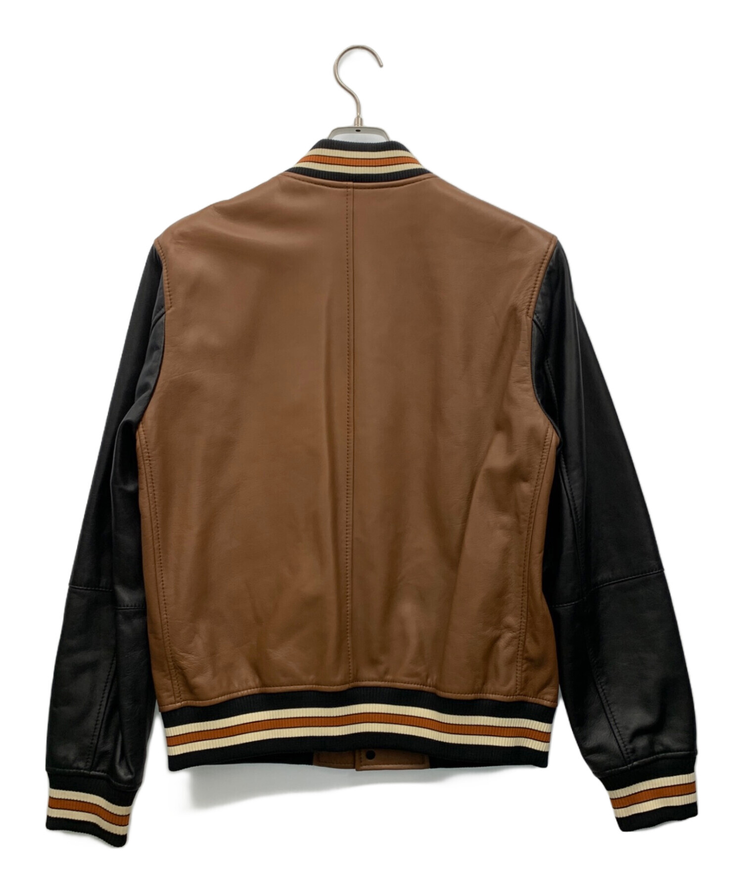 中古・古着通販】COACH (コーチ) スタジャン ブラック×ブラウン サイズ