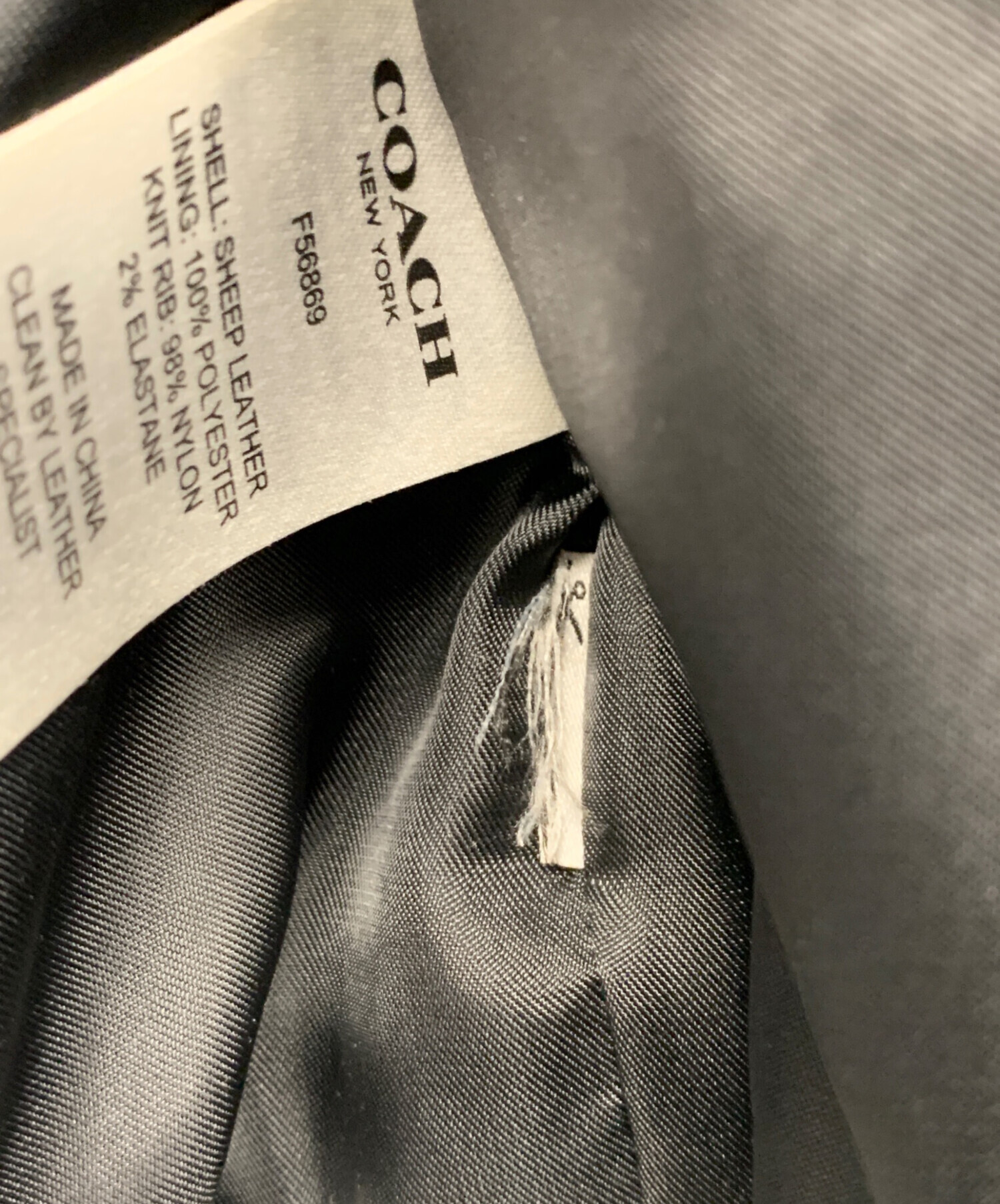 中古・古着通販】COACH (コーチ) スタジャン ブラック×ブラウン サイズ