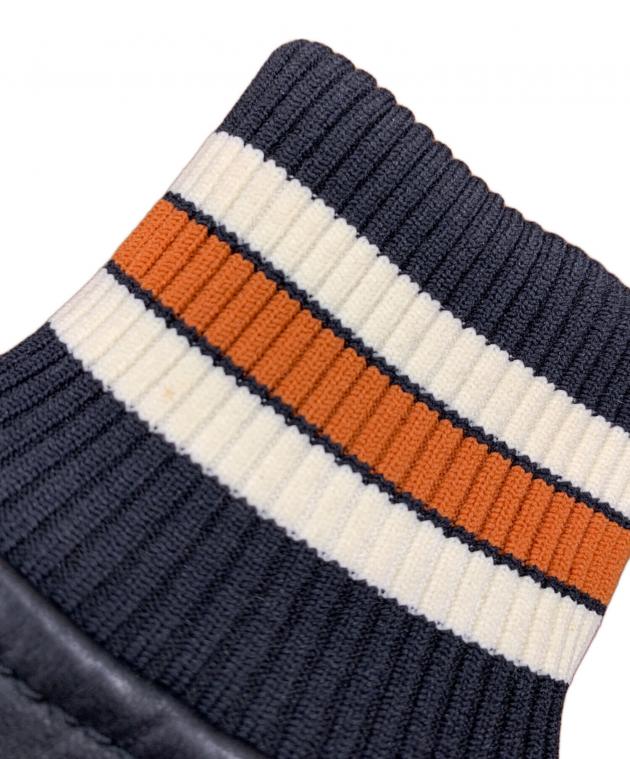 中古・古着通販】COACH (コーチ) スタジャン ブラック×ブラウン サイズ