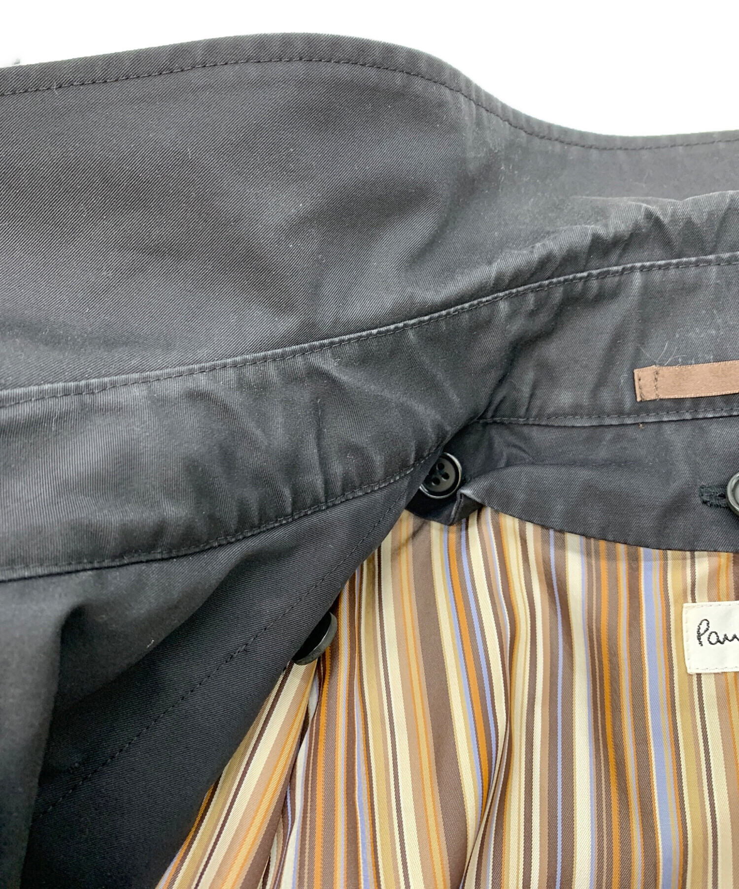 中古・古着通販】Paul Smith (ポールスミス) トレンチコート ブラック