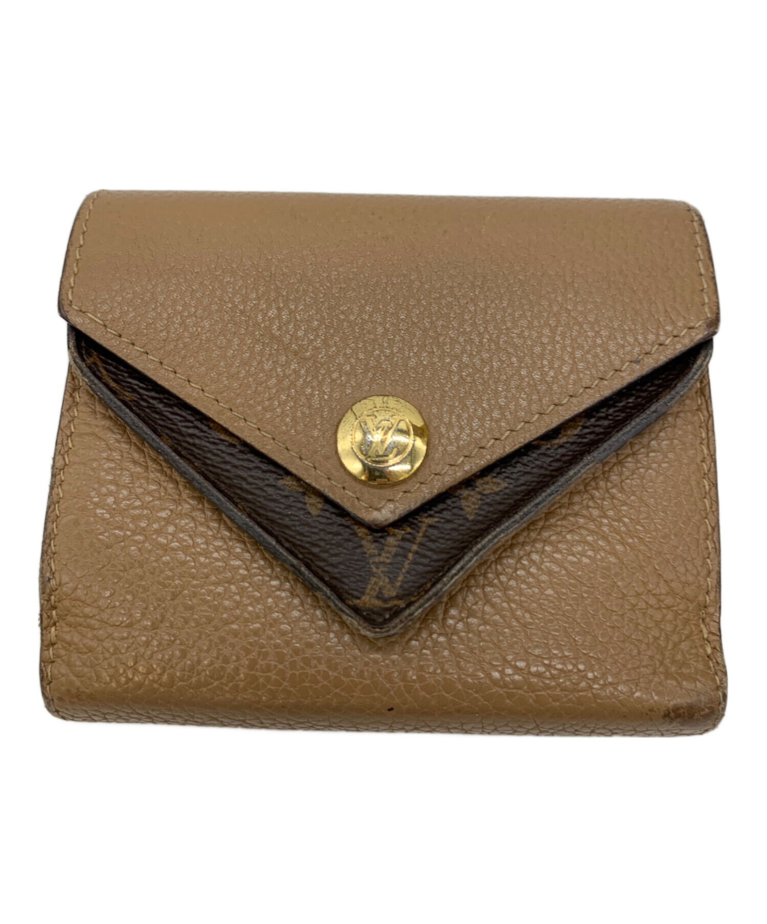 LOUIS VUITTON 三つ折り財布 ブラウン/ベージュ TMC様 Louis Vuitton