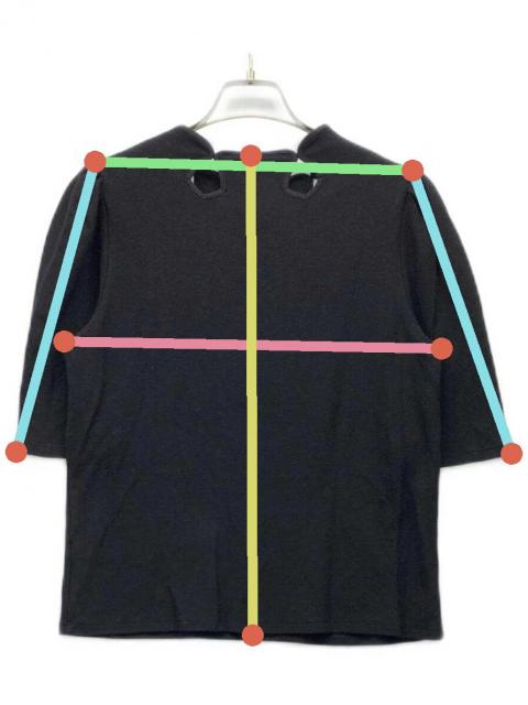 カットソー(長袖/七分) AMERI CROWN WAFFLE TOP 中古・古着通販】AMERI (アメリ) CROWN WAFFLE TOP ブラック サイズ