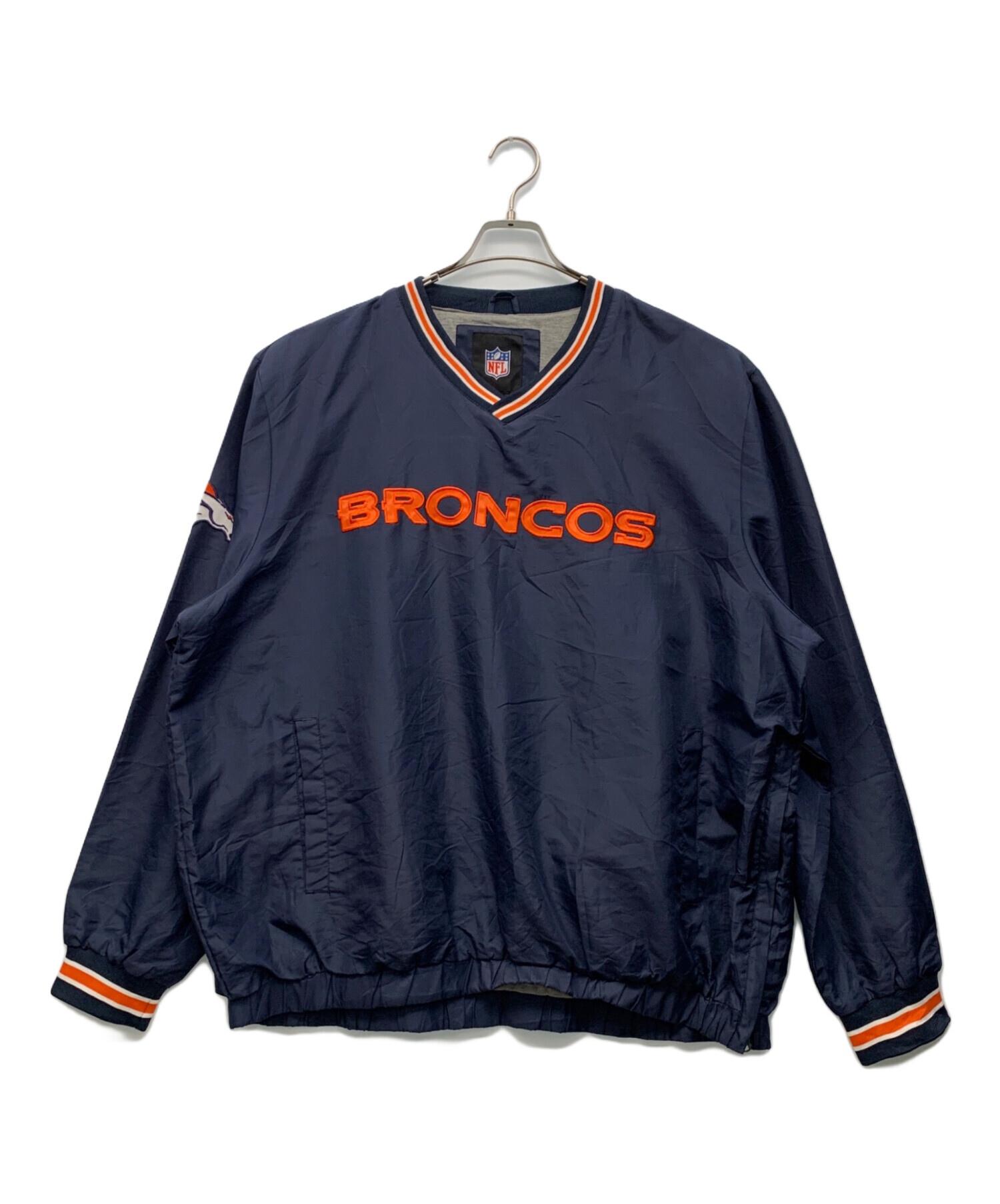 中古・古着通販】NFL (エヌエフエル) ナイロンプルオーバー ネイビー 
