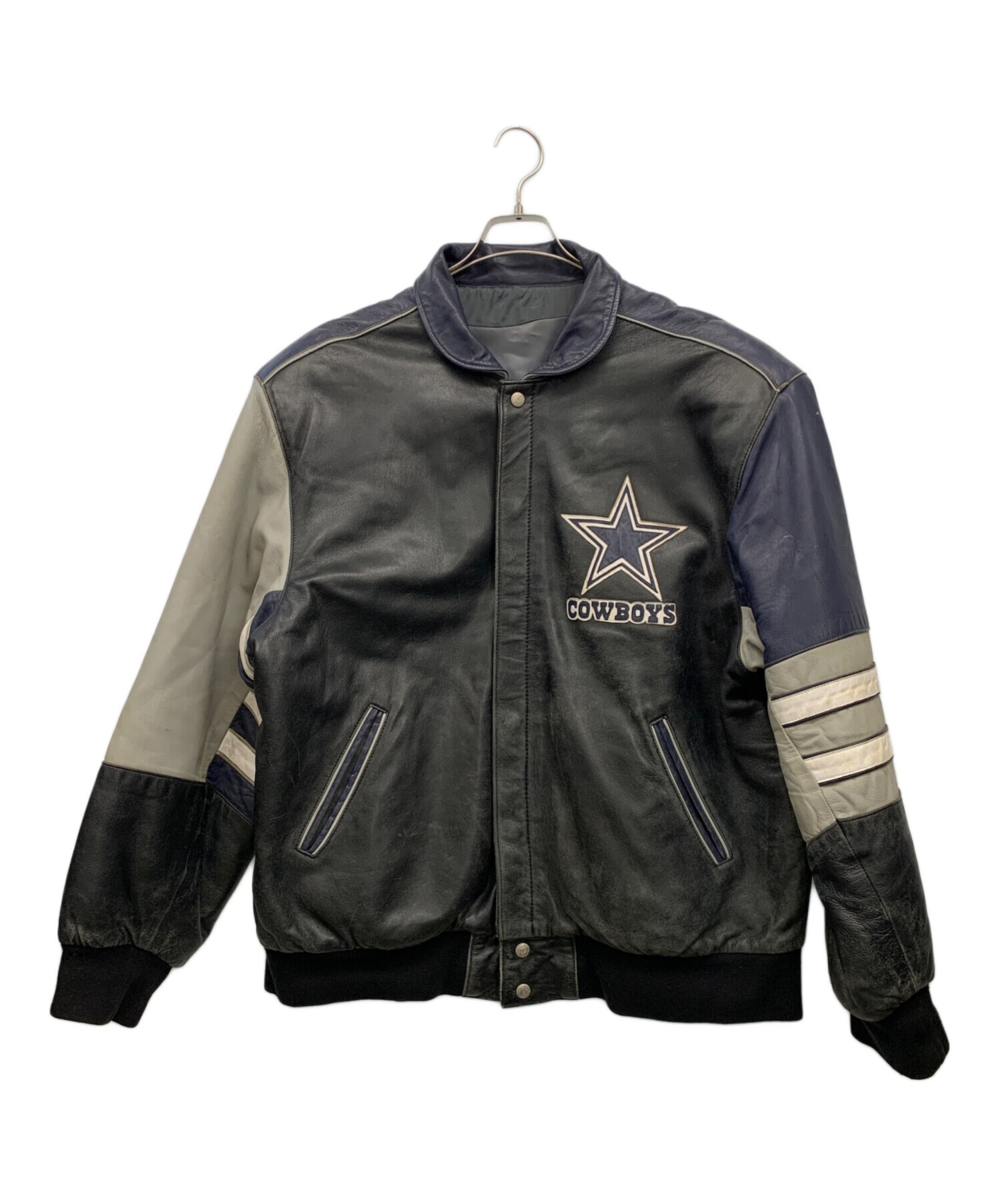 中古・古着通販】NFL (エヌエフエル) リバーシブルレザージャケット 
