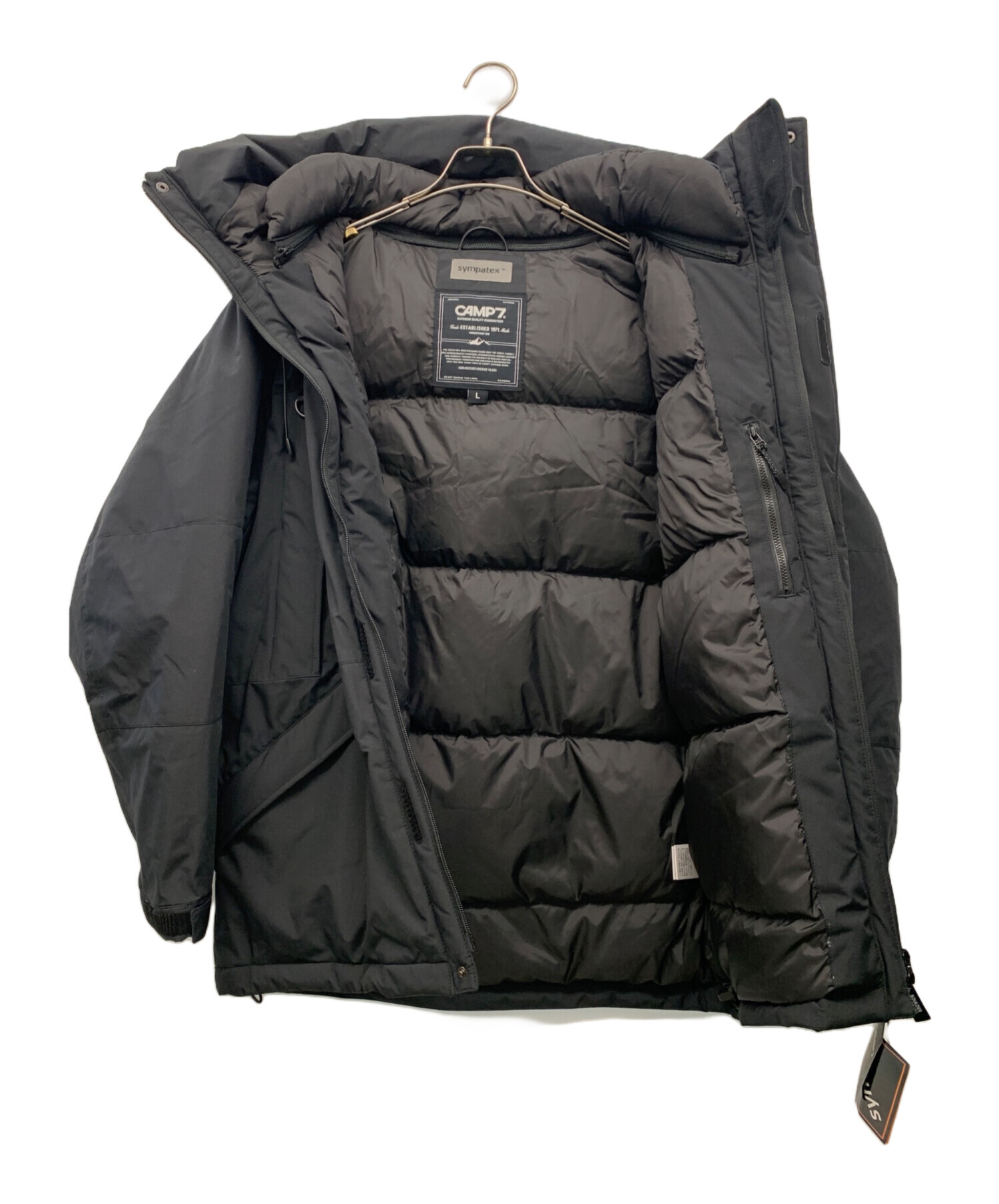 中古・古着通販】CAMP 7 (キャンプ7) SYMPATEXコンビダウン ブラック 