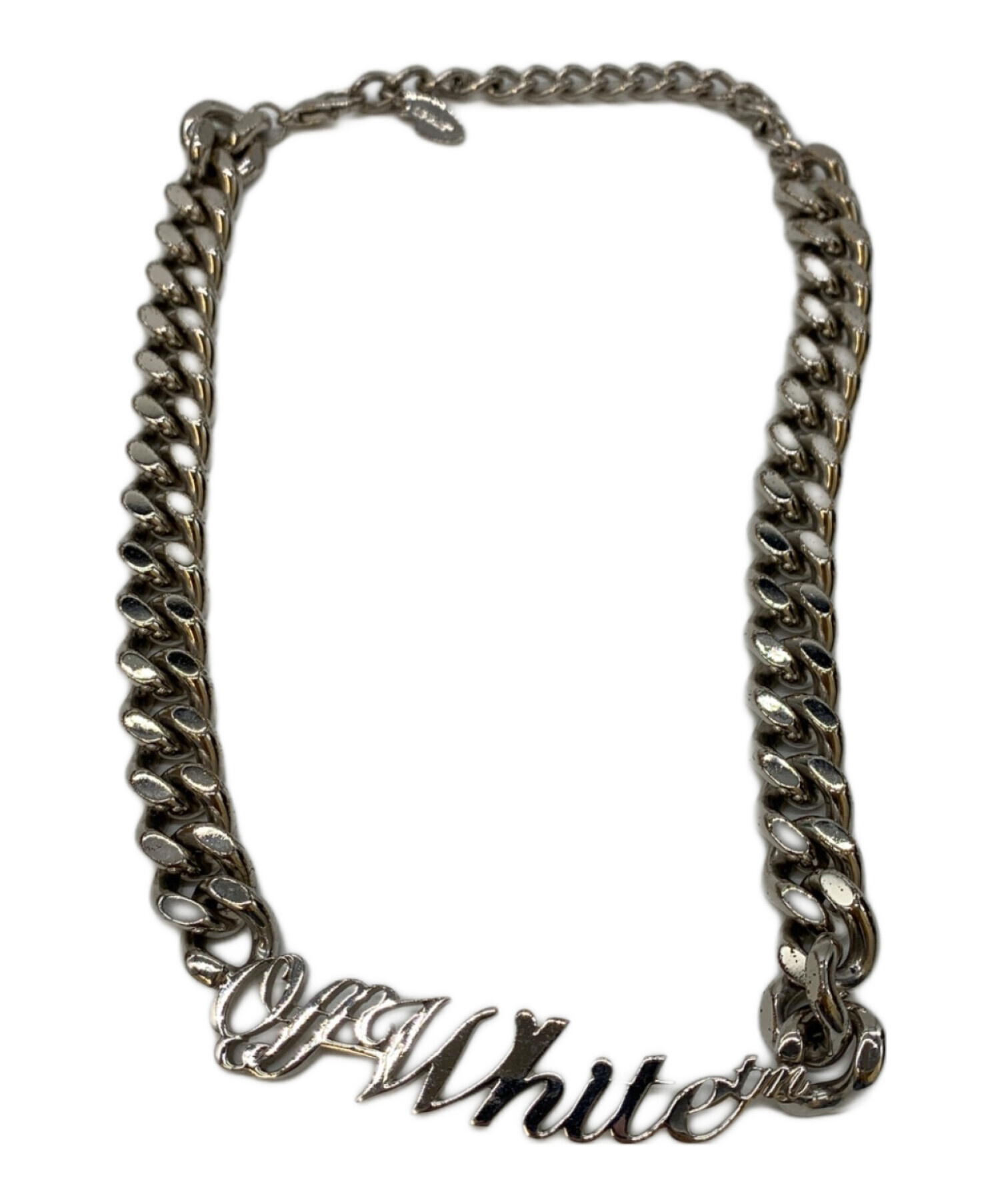 ネックレス 「OFF-WHITE」 オフホワイト チェーン ネックレス ARROW