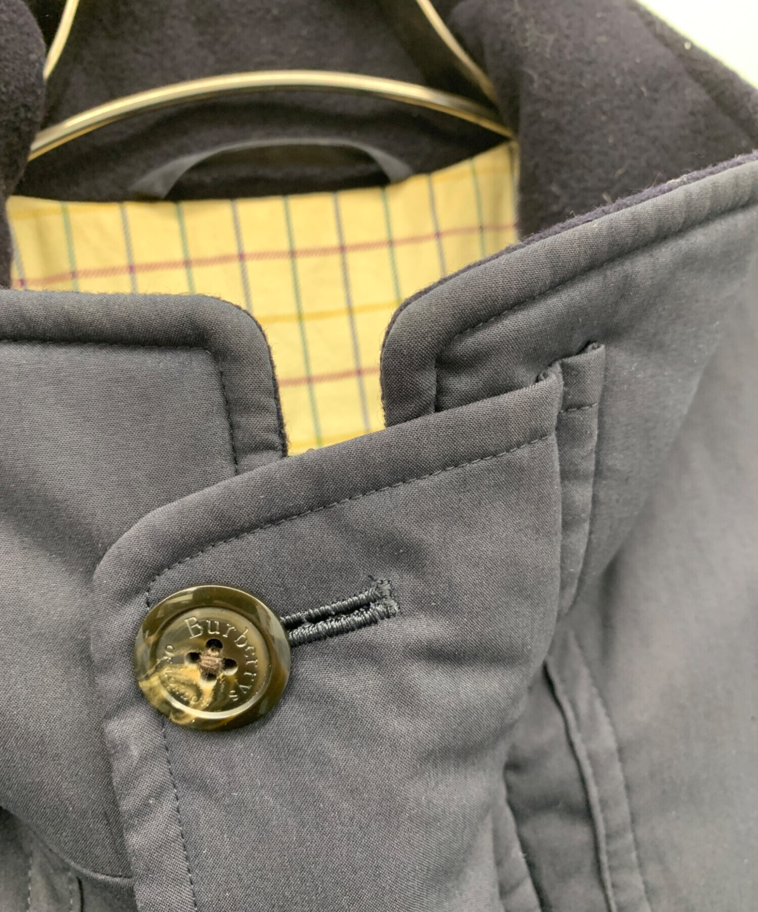 中古・古着通販】BURBERRY (バーバリー) コート ネイビー サイズ:MA