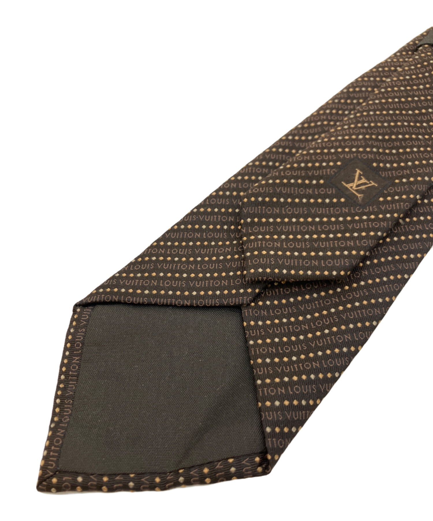 LOUIS VUITTON ネクタイ ブラウン 中古・古着通販】LOUIS VUITTON (ルイ ヴィトン) ネクタイ ブラウン