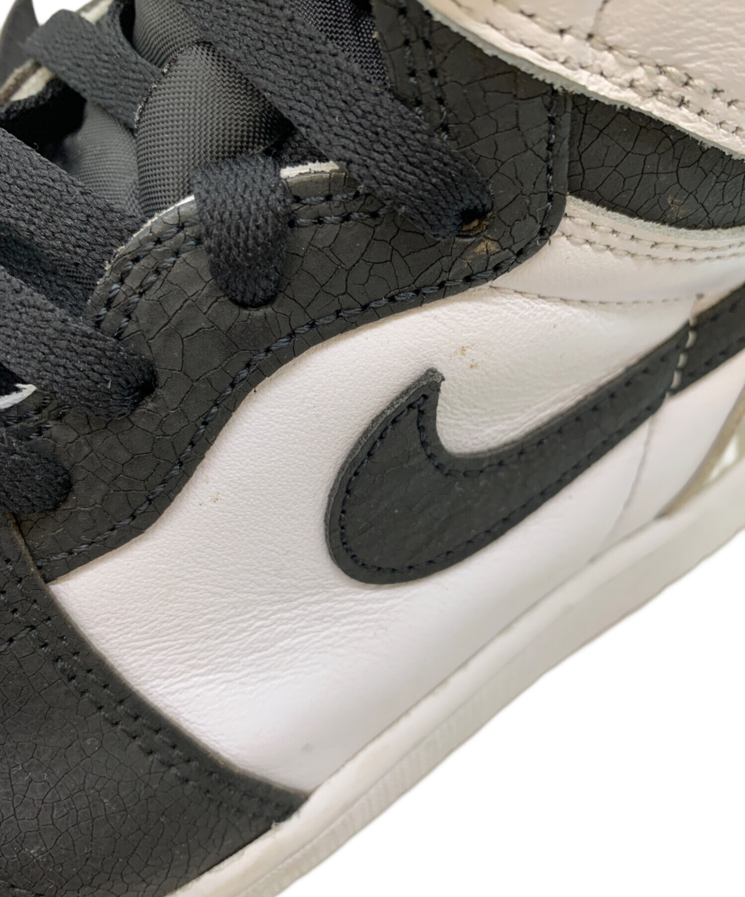 中古・古着通販】NIKE (ナイキ) ハイカットスニーカー ブラック 