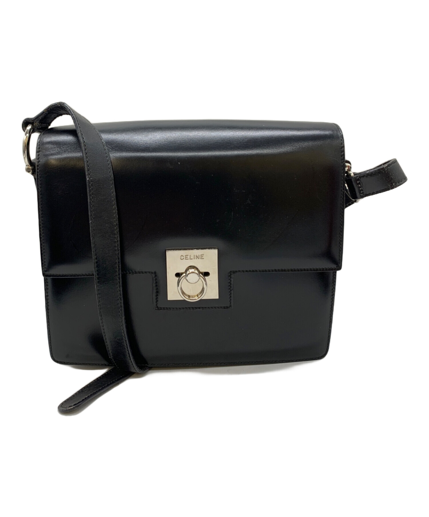中古・古着通販】CELINE (セリーヌ) ショルダーバッグ ブラック 