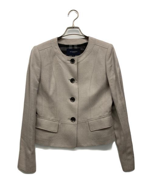 新品未使用　バーバリー　ノーカラージャケット 　黒　サイズ38　綿67％ 1044005716701059_01_3537w.jpeg