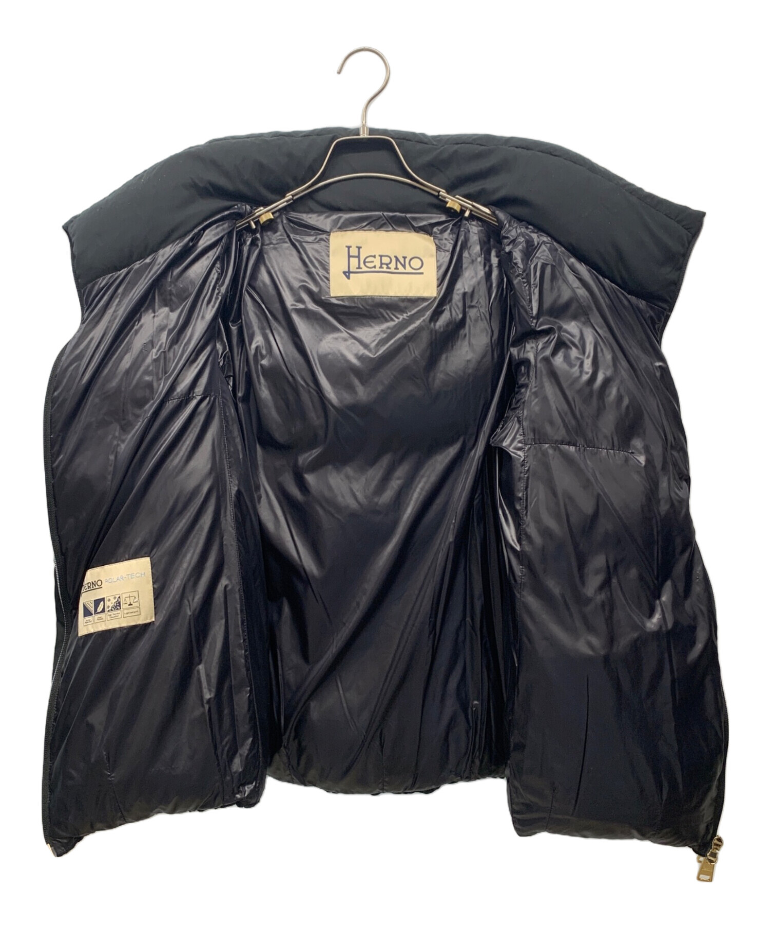 中古・古着通販】HERNO (ヘルノ) ダウンジャケット ブラック サイズ:44 