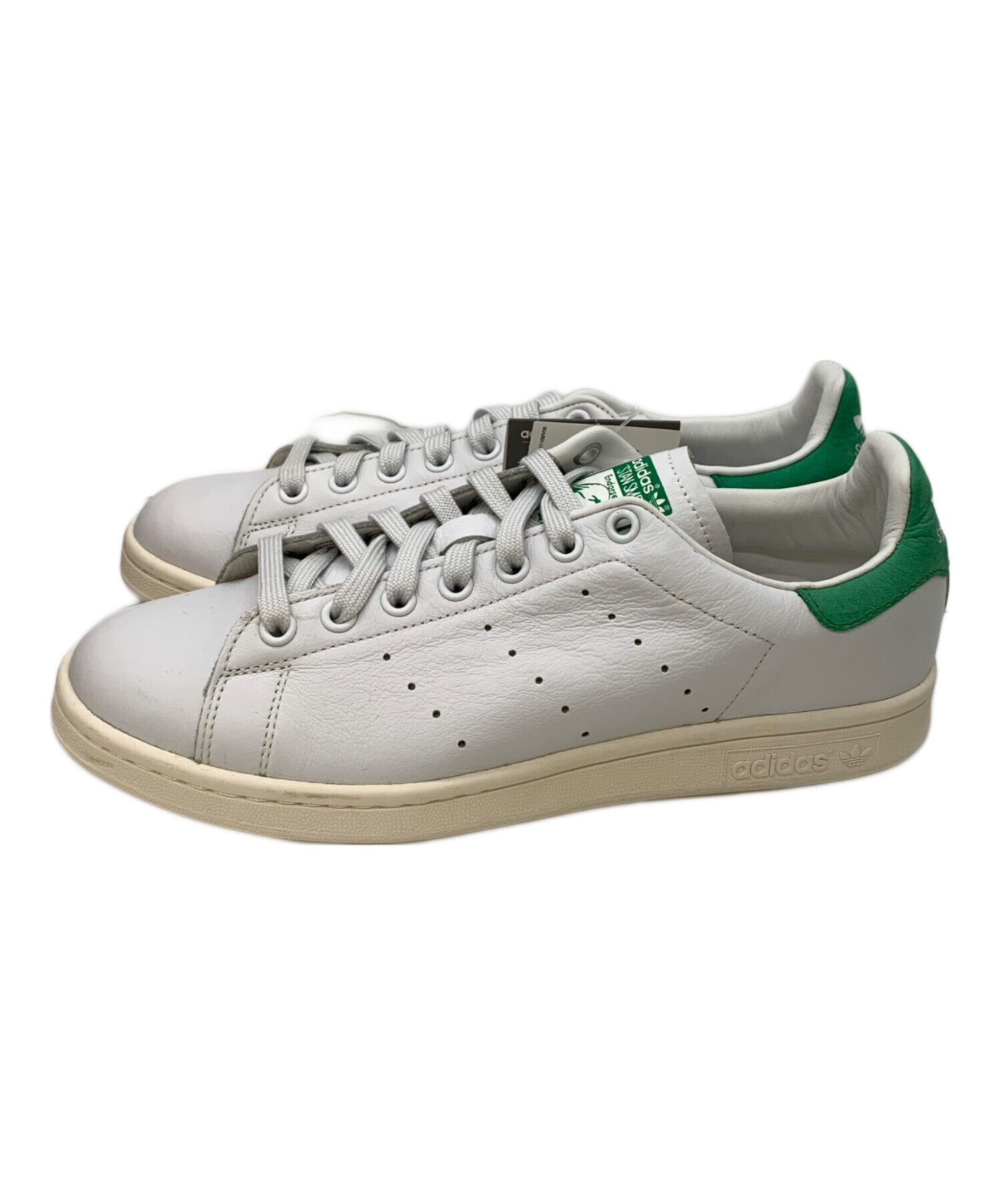 中古・古着通販】adidas (アディダス) スニーカー ホワイト×グリーン 