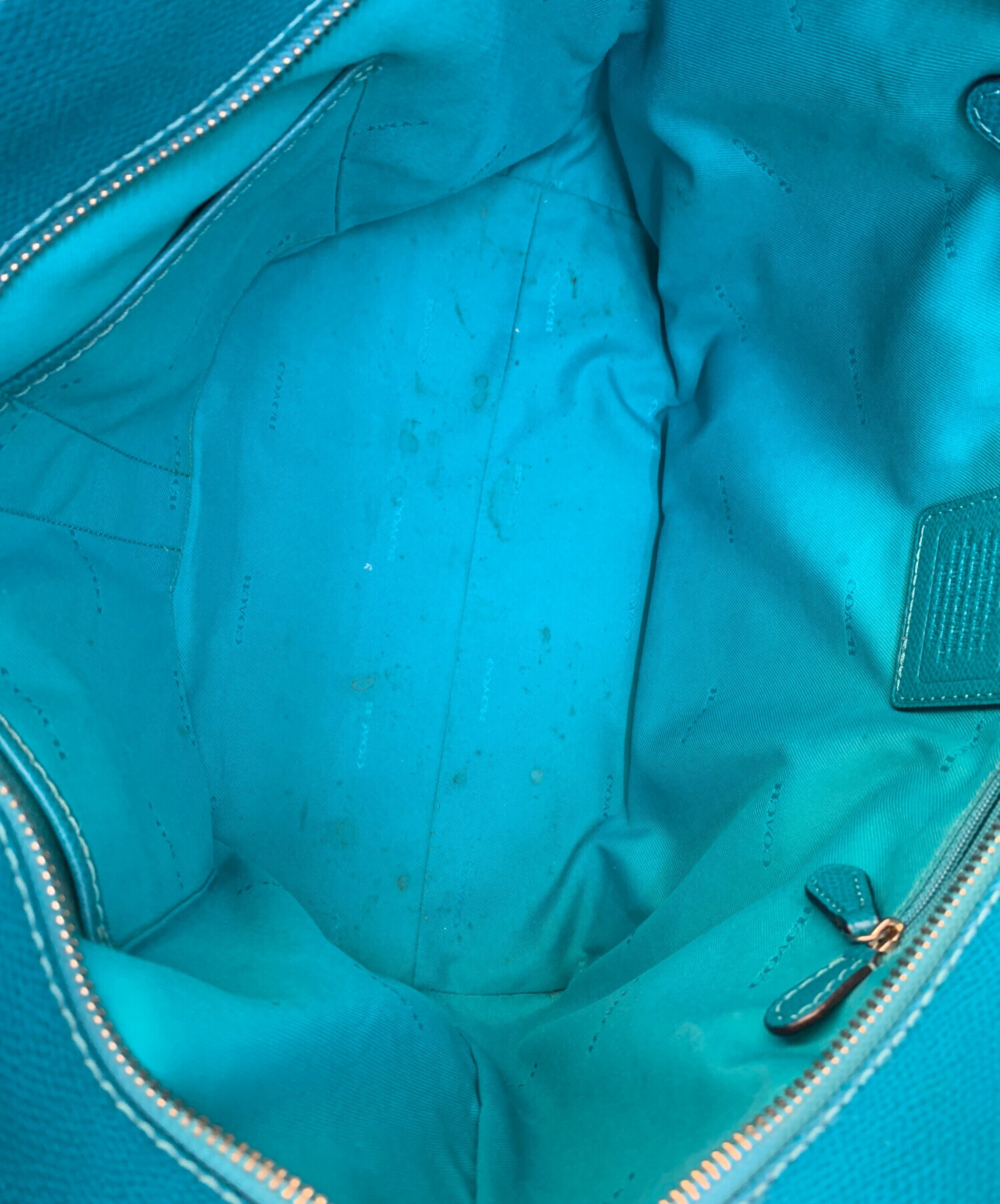 中古・古着通販】COACH (コーチ) ハンドバッグ ブルー｜ブランド・古着