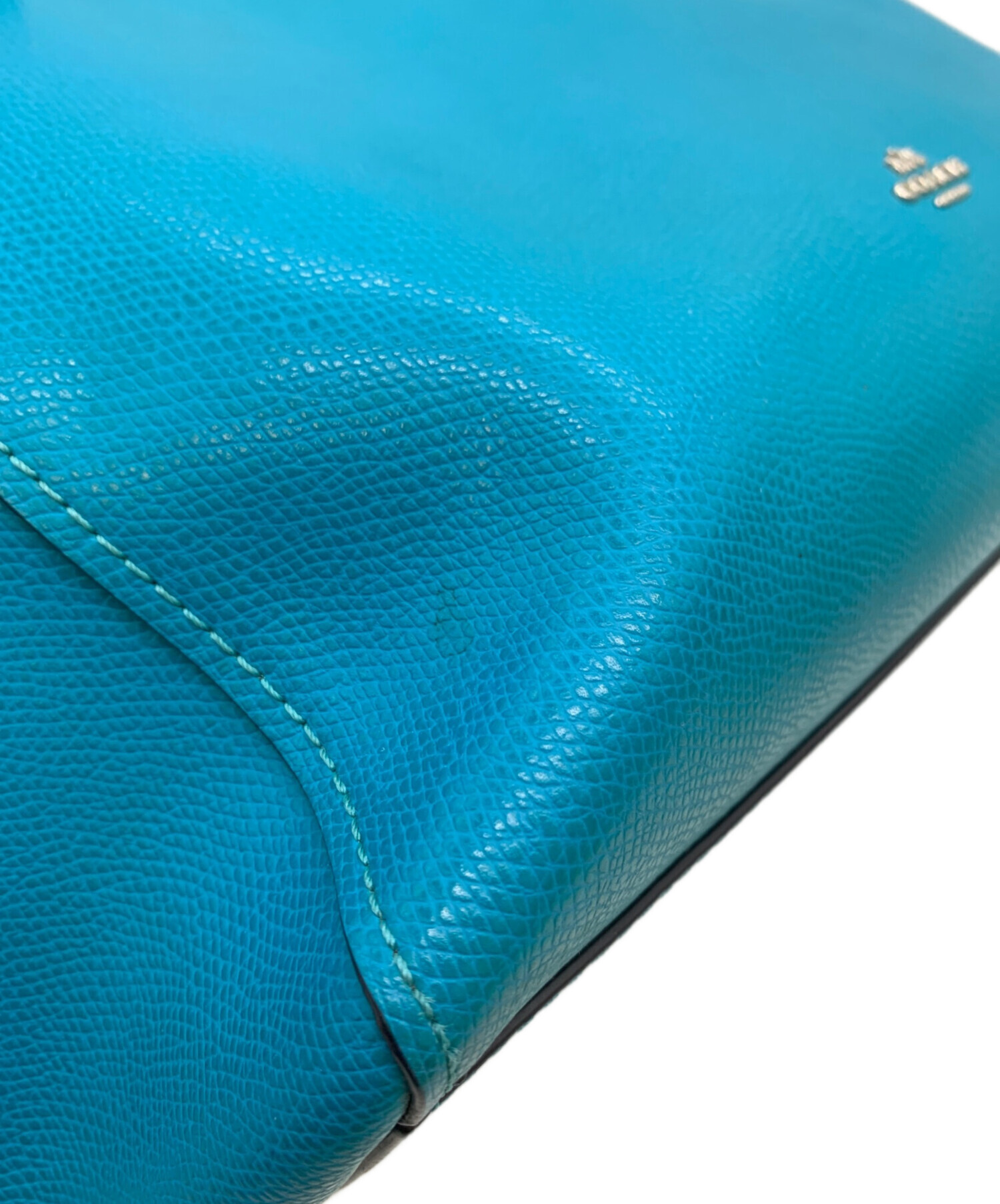 中古・古着通販】COACH (コーチ) ハンドバッグ ブルー｜ブランド・古着