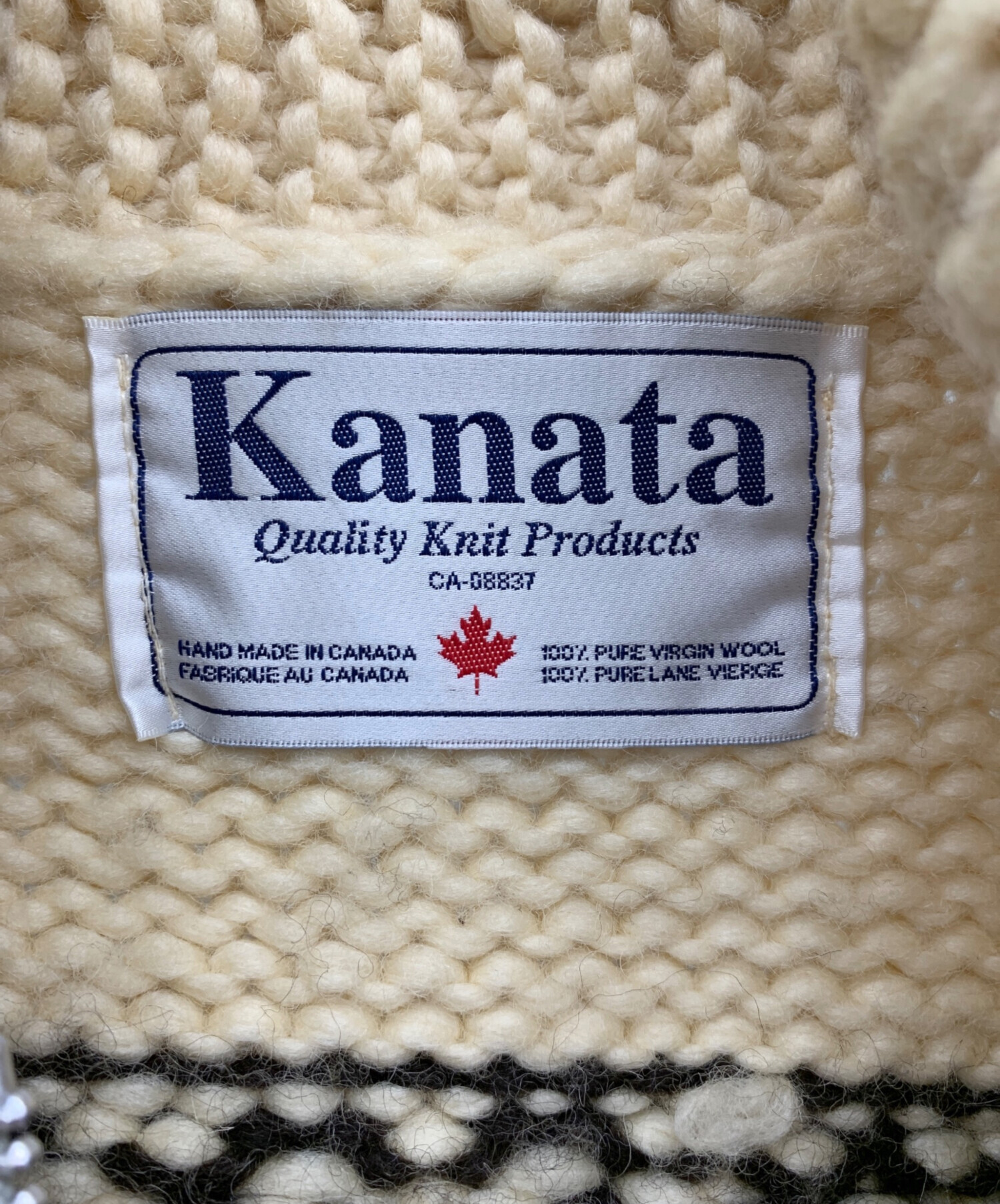 中古・古着通販】KANATA (カナタ) カウチンニットカーディガン