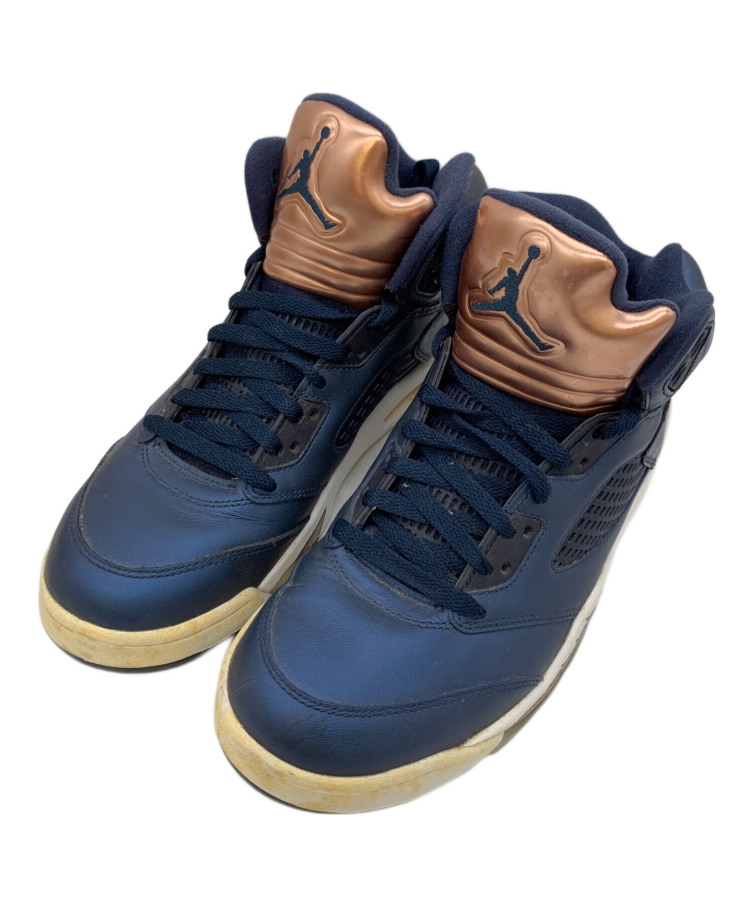 中古・古着通販】NIKE (ナイキ) ハイカットスニーカー ネイビー サイズ 