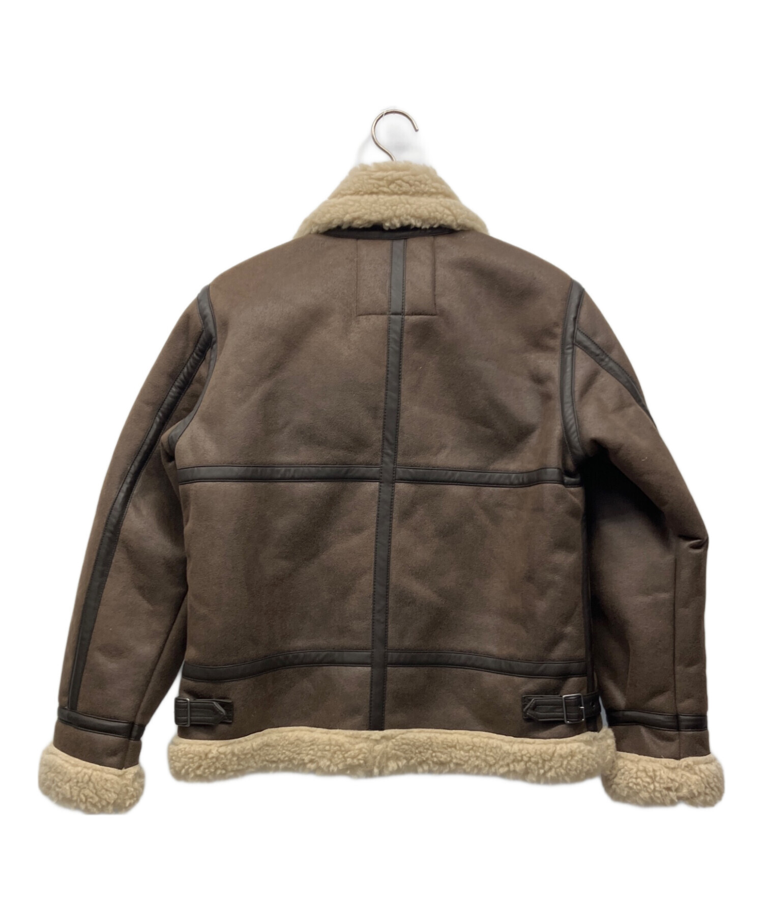 中古・古着通販】ALPHA (アルファ) ムートンジャケット ブラウン