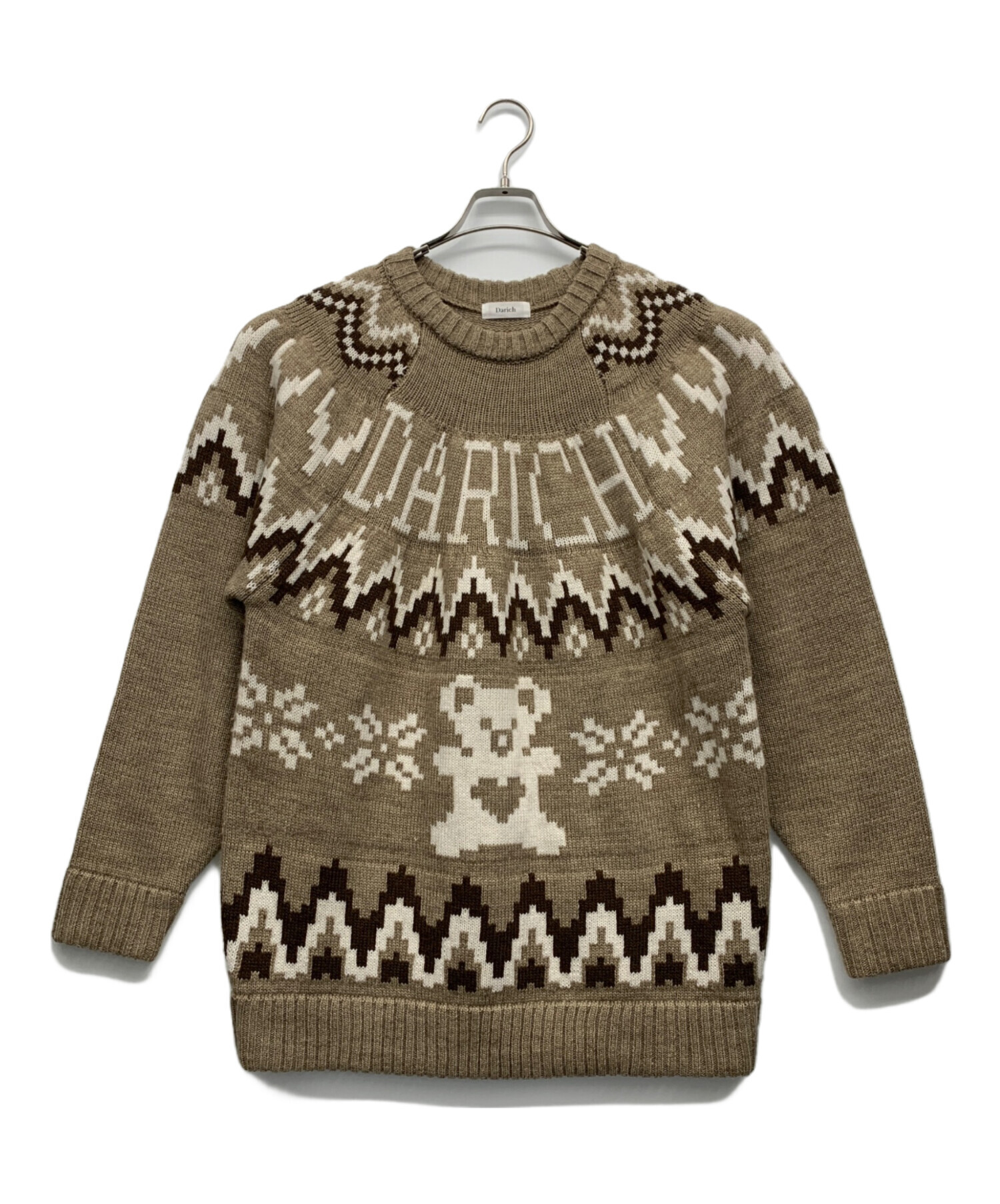 中古・古着通販】Darich (ダーリッチ) ノルディックベアニットプル