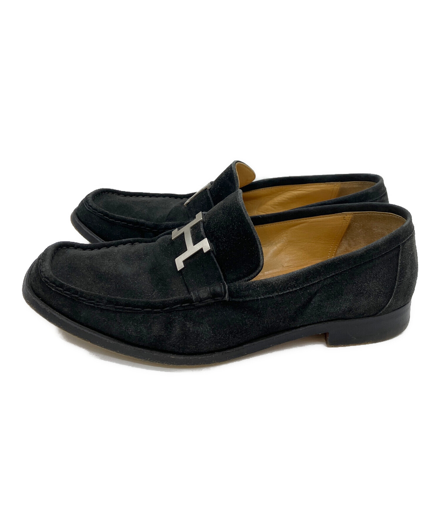 中古・古着通販】HERMES (エルメス) ローファー ブラック サイズ:42