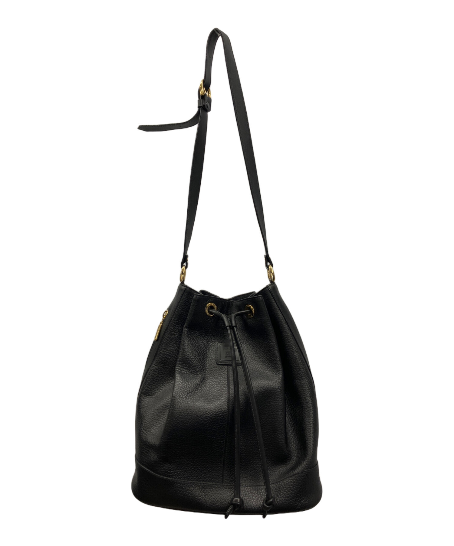 希少✨ Burberry バーバリー 巾着 ショルダーバッグ 肩掛け ブラック 中古・古着通販】Burberry's (バーバリーズ) 巾着ショルダーバッグ