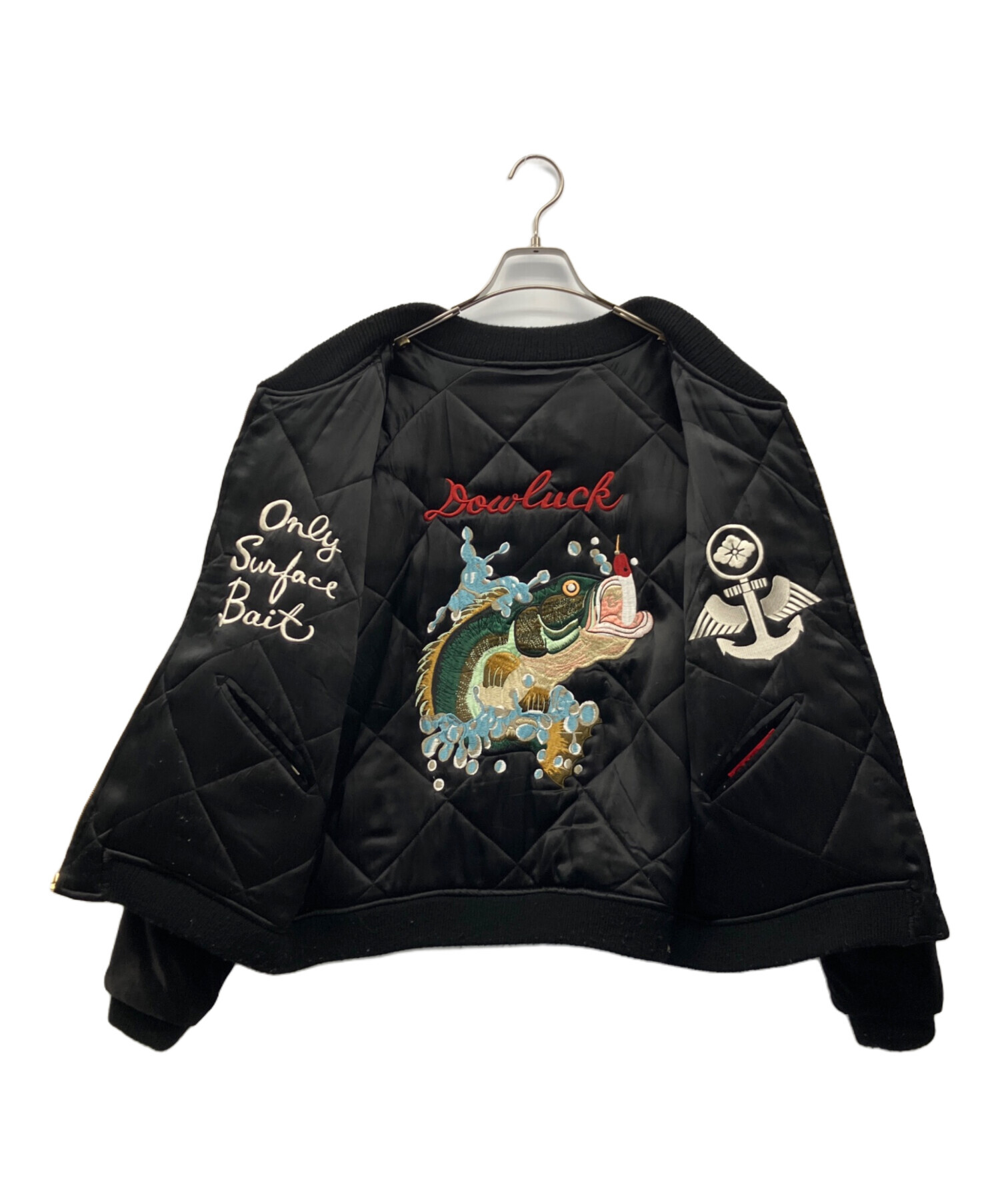 Dowluck エヴィスEVISU リバーシブル スカジャン 40ブラック 道楽 中古・古着通販】EVISU (エヴィス) 別珍リバーシブルスカジャン