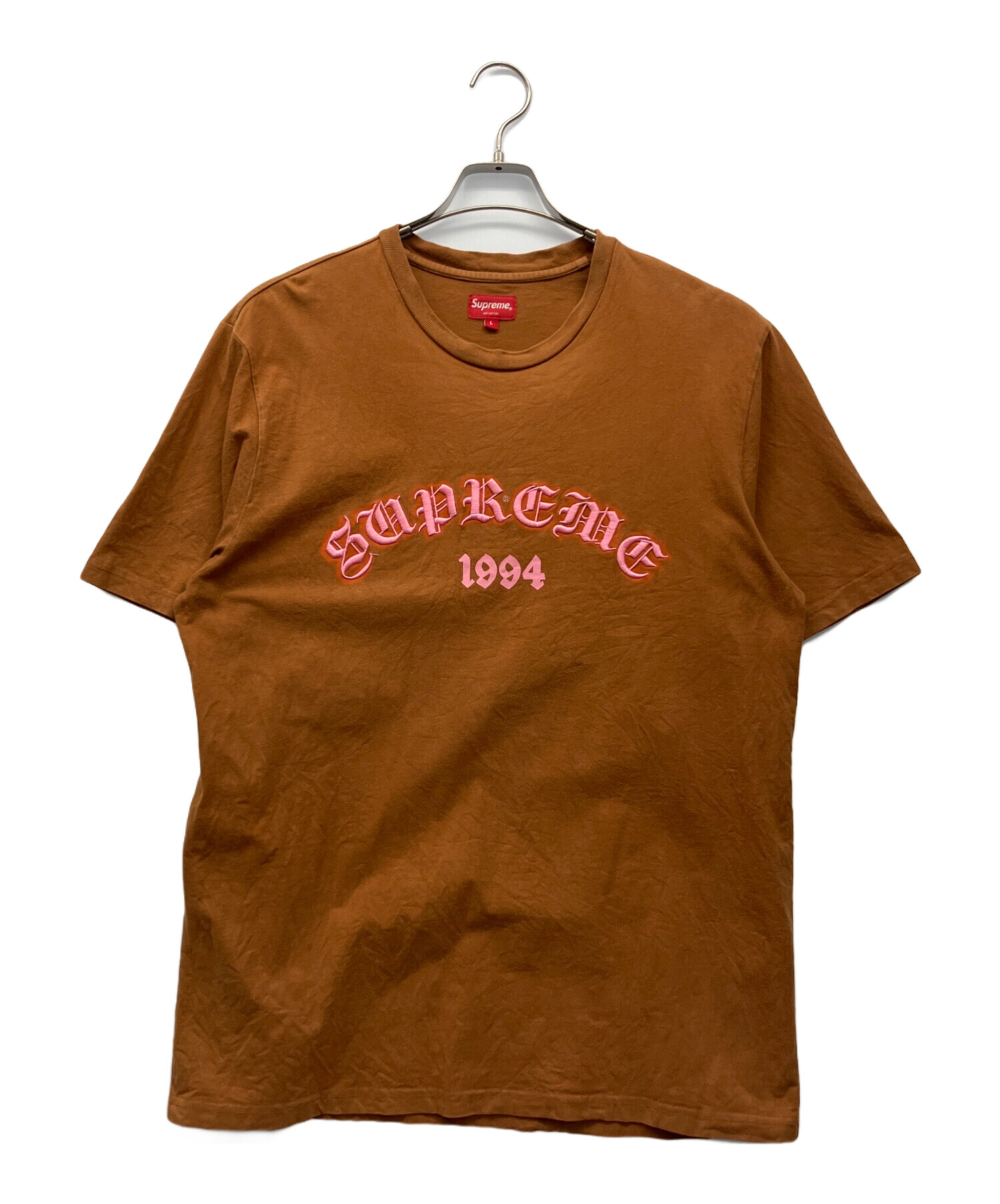 中古・古着通販】Supreme (シュプリーム) Tシャツ ブラウン サイズ:L 
