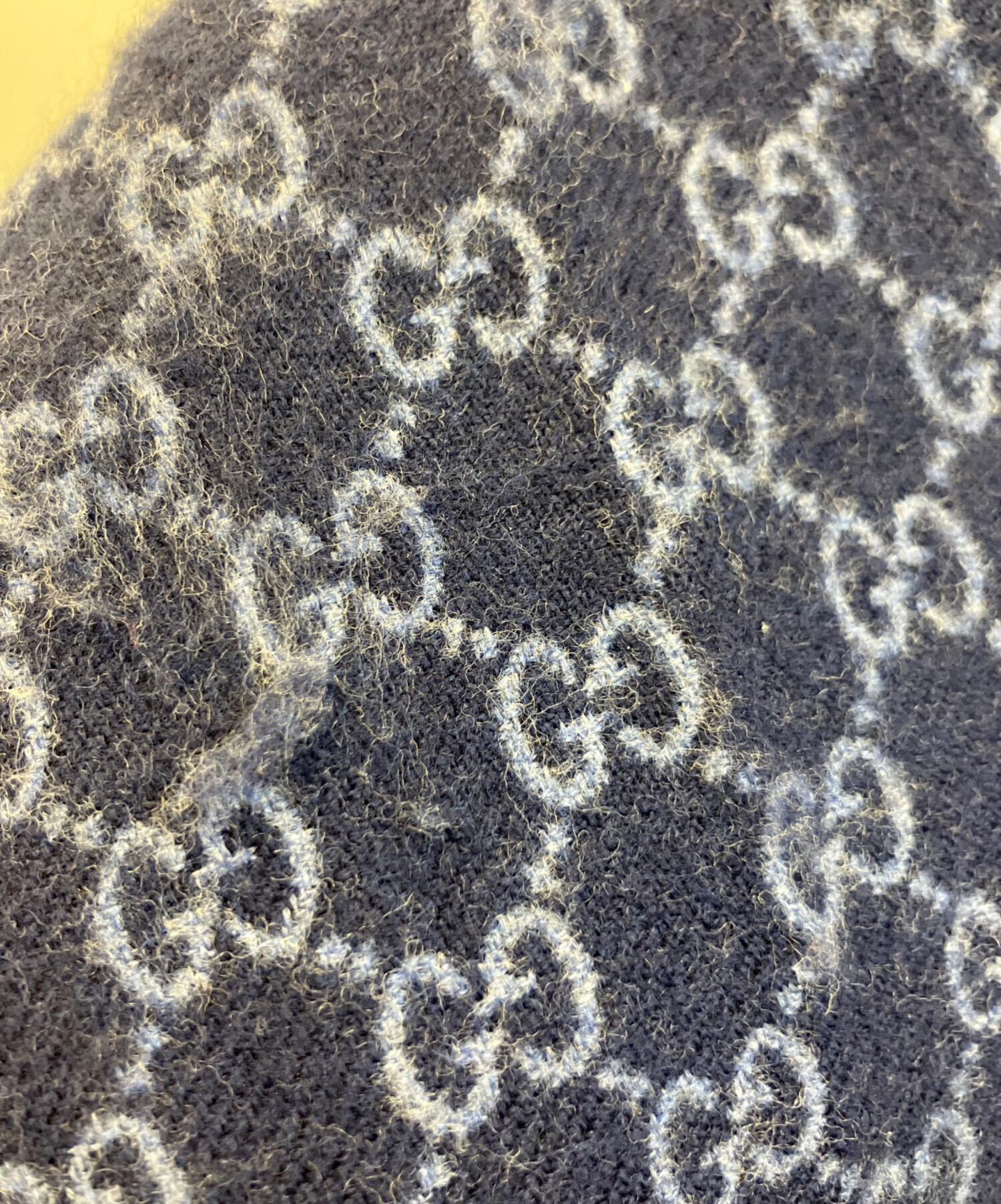 中古・古着通販】GUCCI (グッチ) マフラー ネイビー｜ブランド・古着