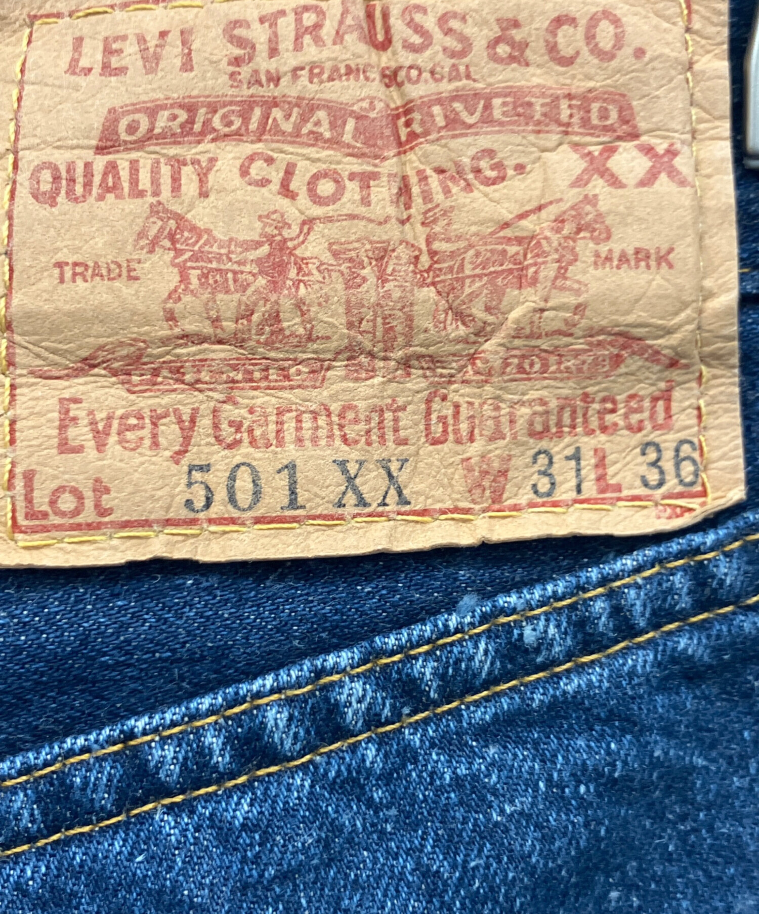 Levi Strauss & Co. S501XX W31 L36