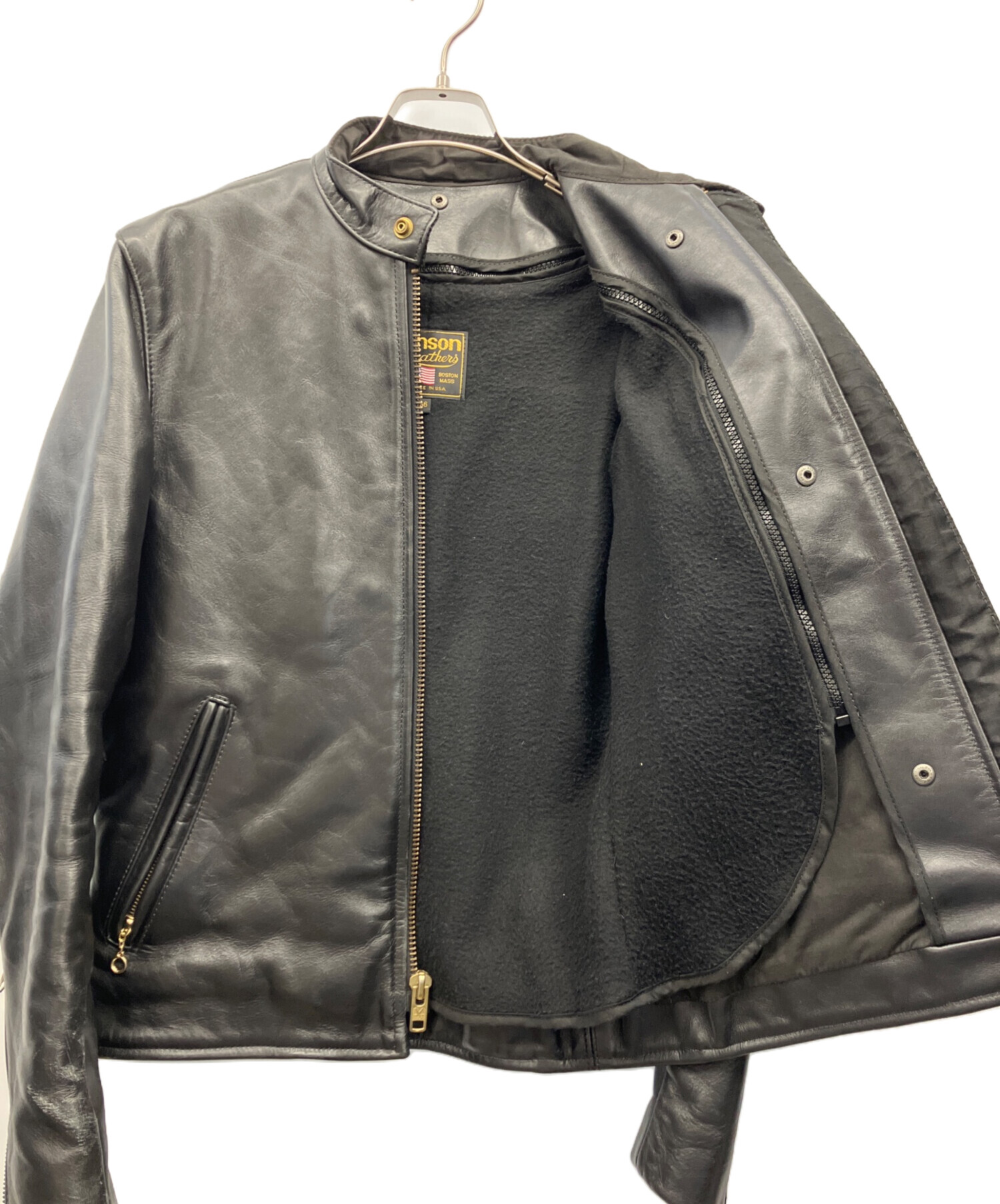 中古・古着通販】VANSON (バンソン) シングルライダースジャケット