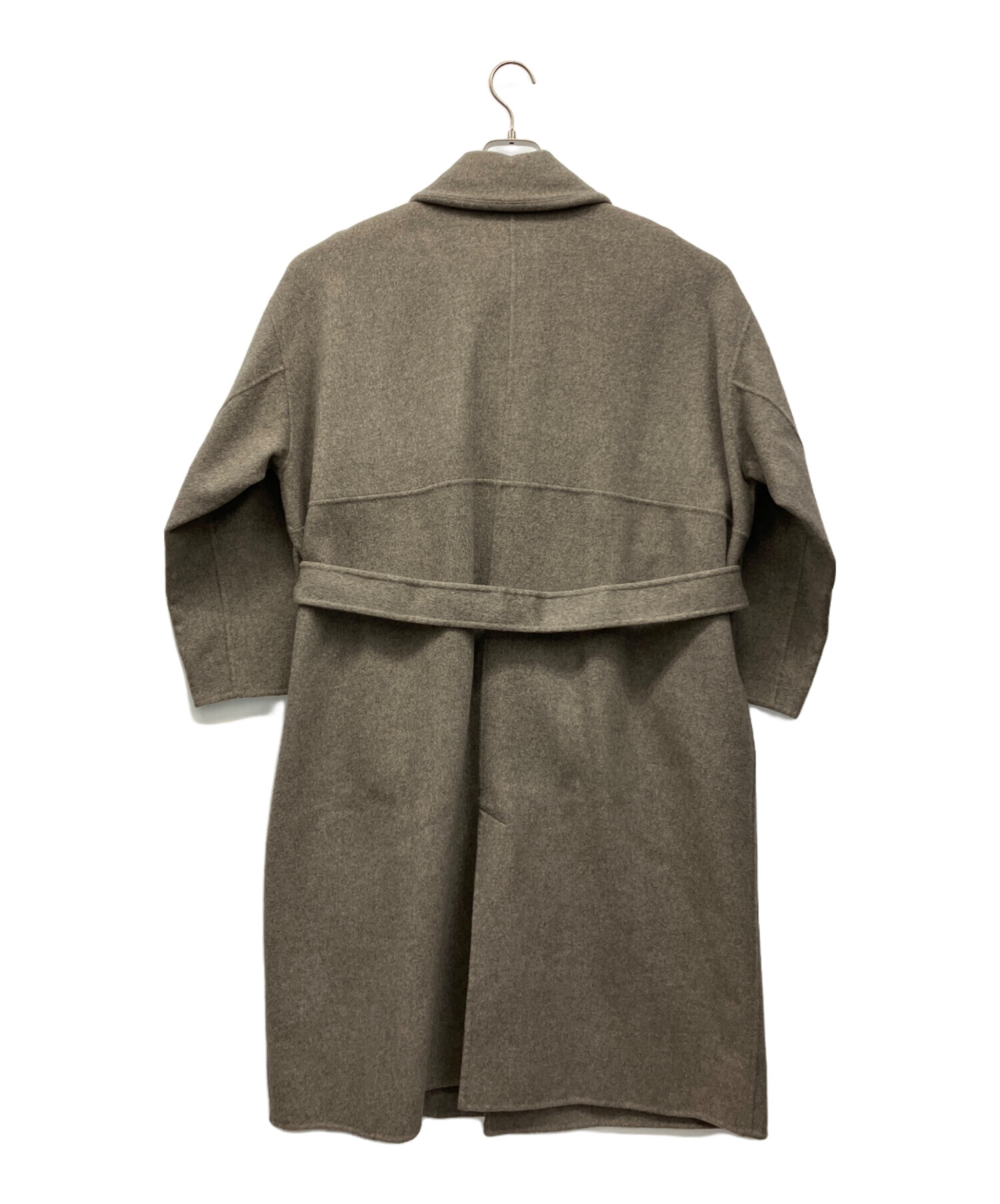 中古・古着通販】kagure (カグレ) ウールステンカラーコート グレー