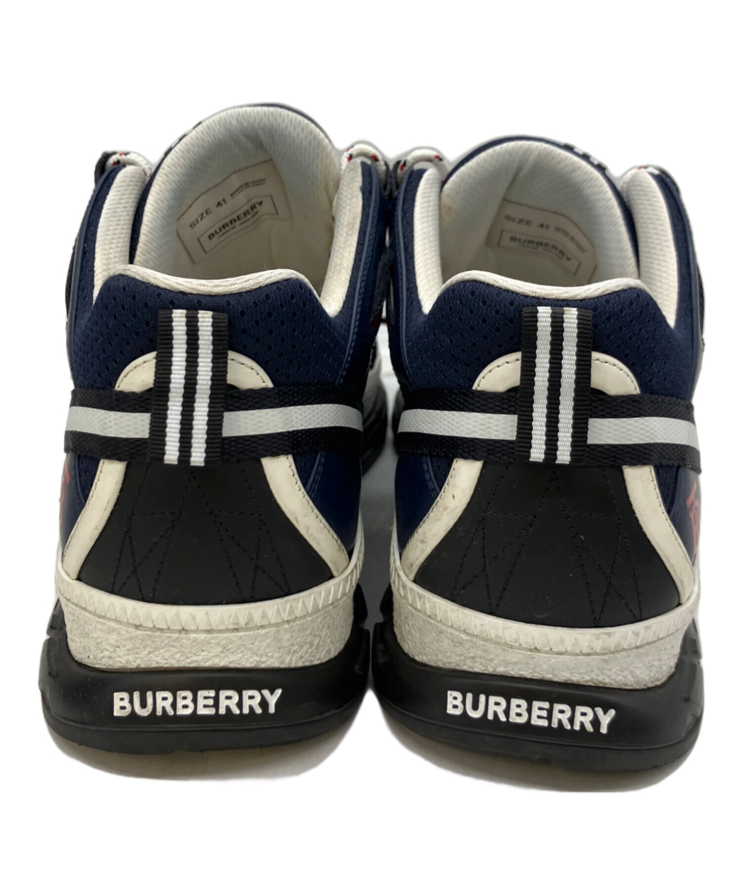 中古・古着通販】BURBERRY (バーバリー) スニーカー ネイビー サイズ