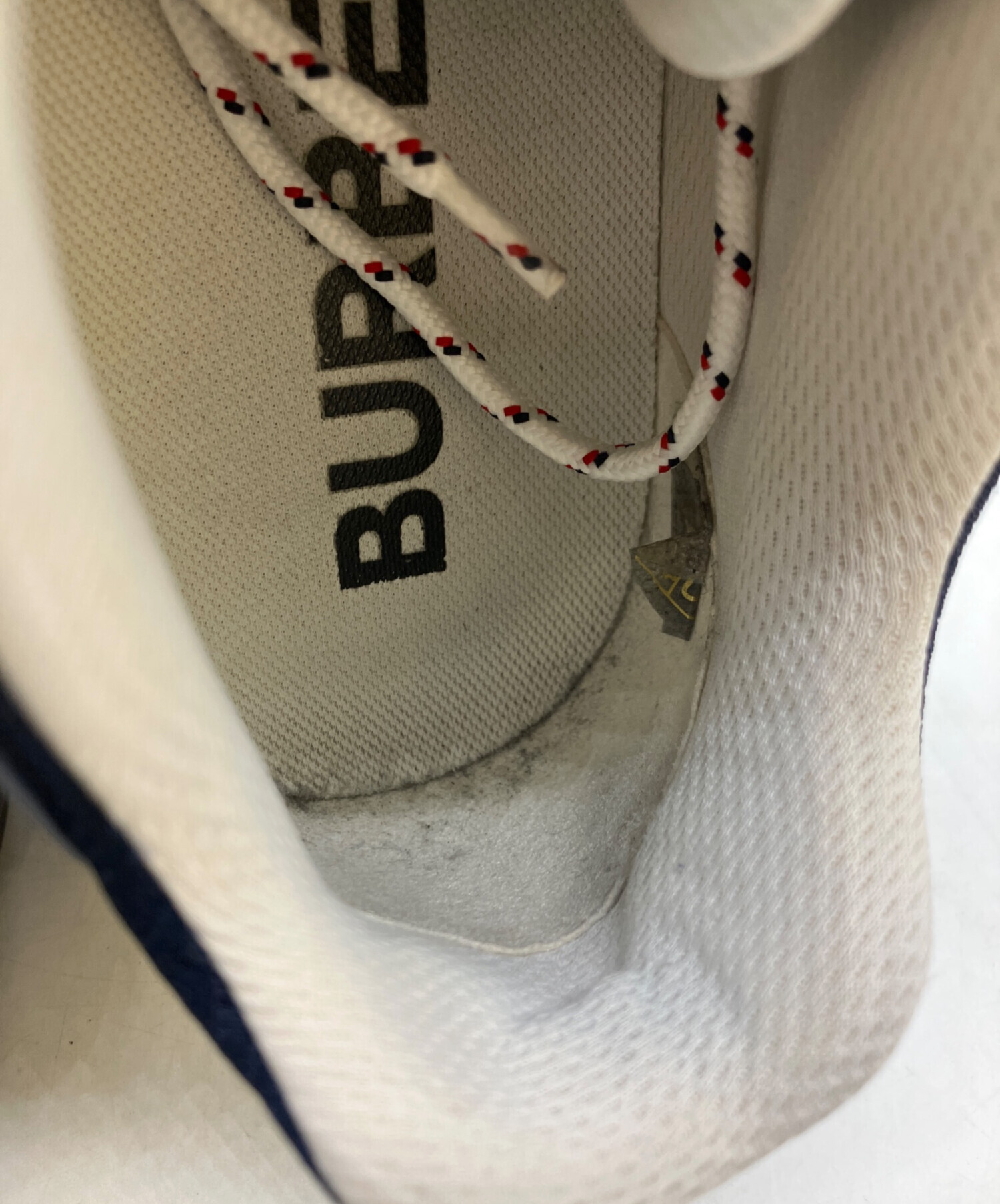 中古・古着通販】BURBERRY (バーバリー) スニーカー ネイビー サイズ
