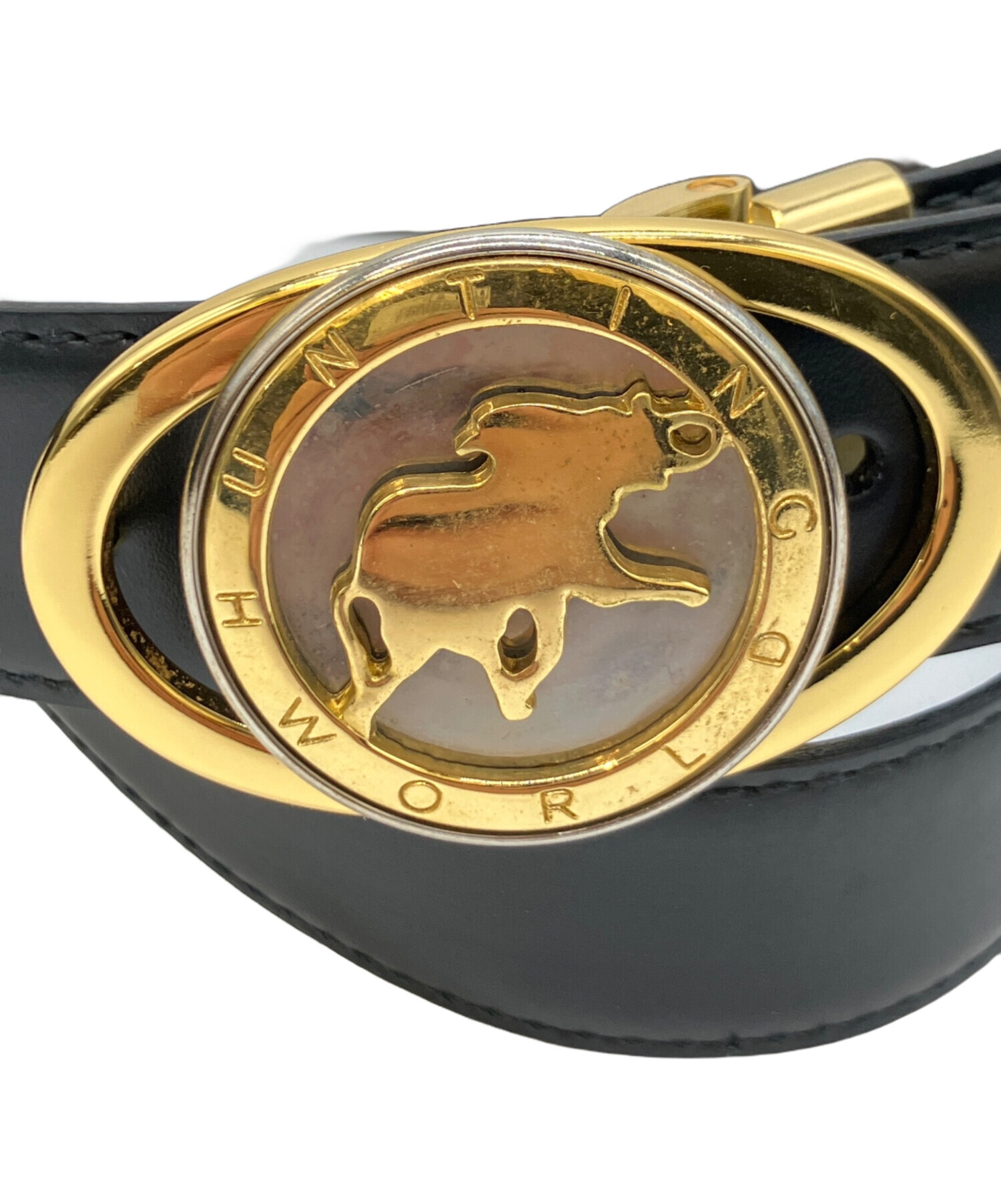 ハンティングワールド ベルト 中古・古着通販】HUNTING WORLD (ハンティングワールド) レザーベルト