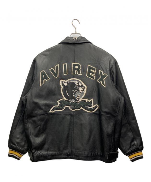 中古・古着通販】AVIREX (アヴィレックス) レザージャケット ブラック