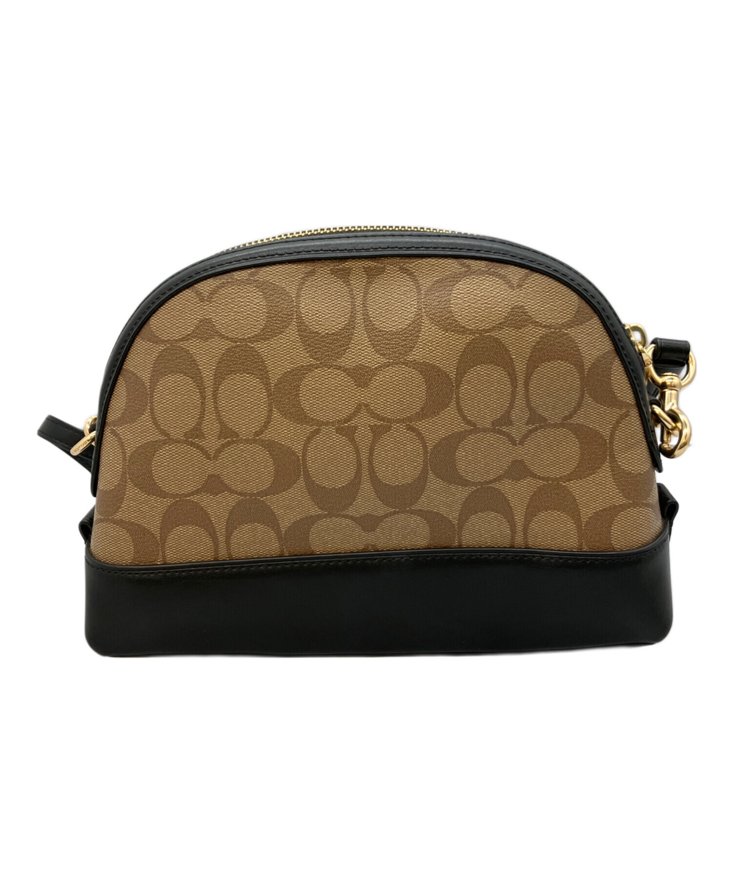 中古・古着通販】COACH (コーチ) ショルダーバッグ ベージュ×ブラック 