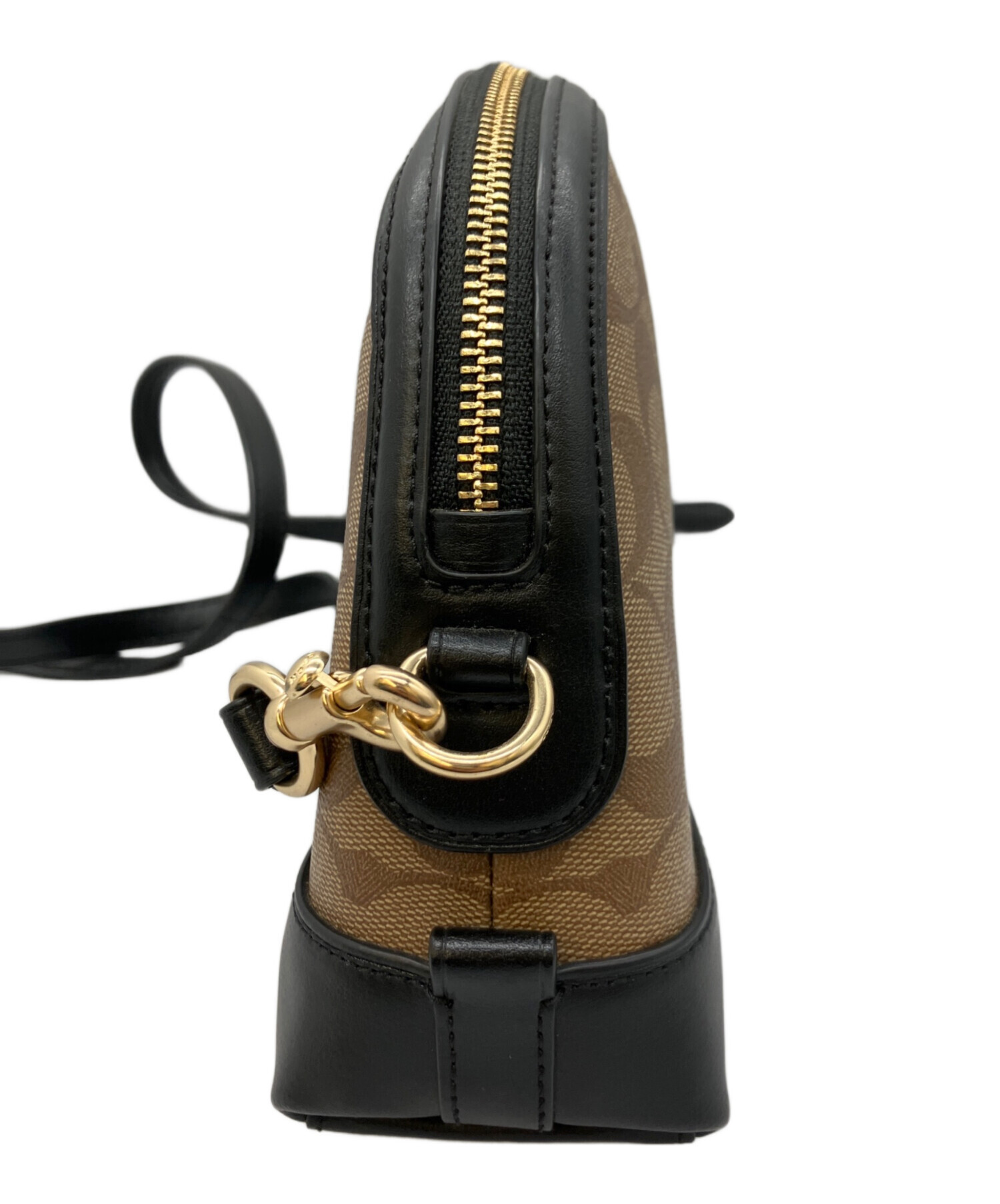 中古・古着通販】COACH (コーチ) ショルダーバッグ ベージュ×ブラック