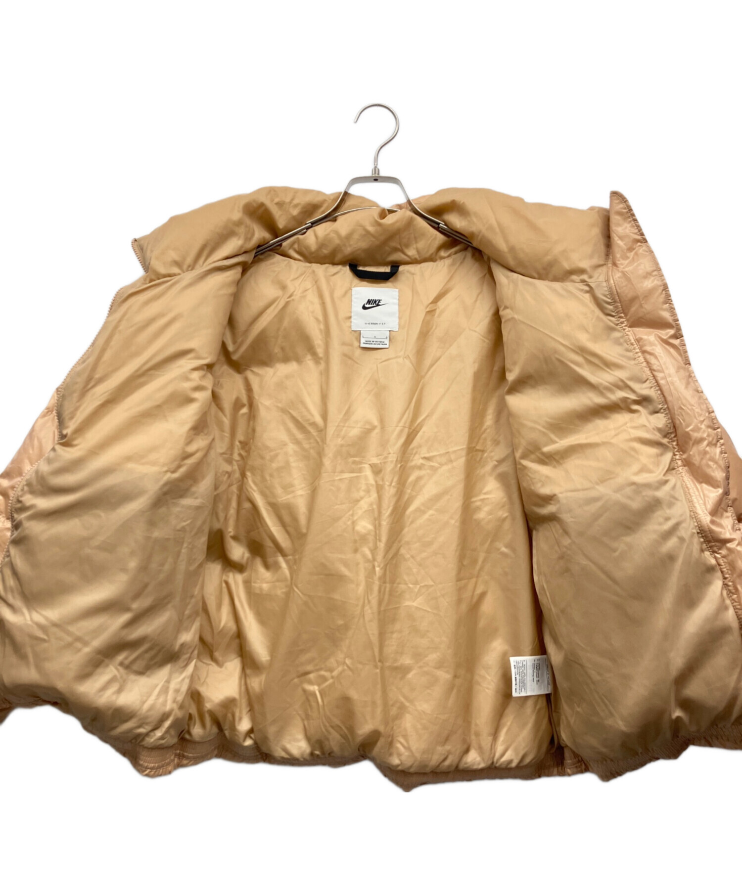 中古・古着通販】NIKE (ナイキ) ダウンジャケット ベージュ サイズ:L